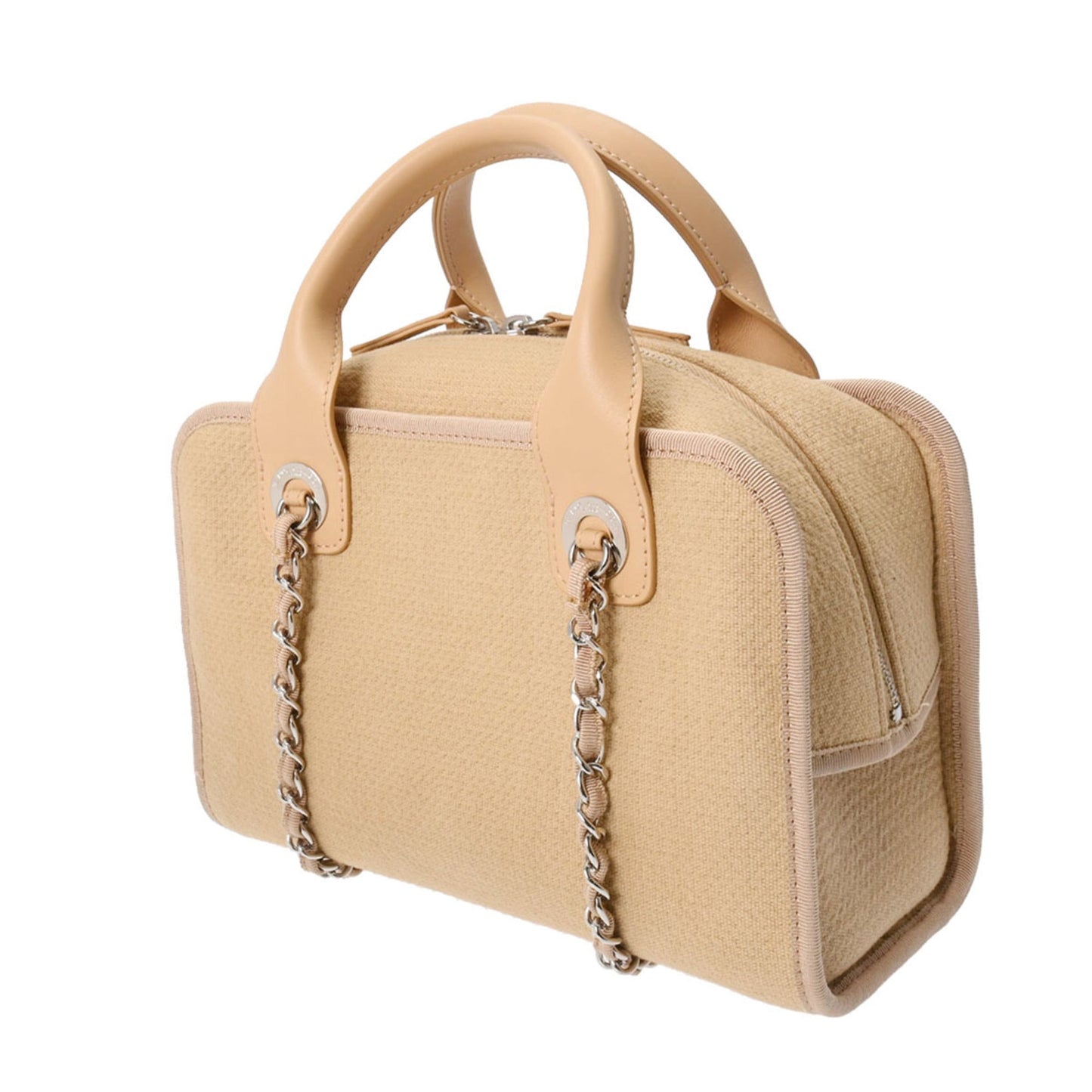 Chanel Sac Deauville en toile beige