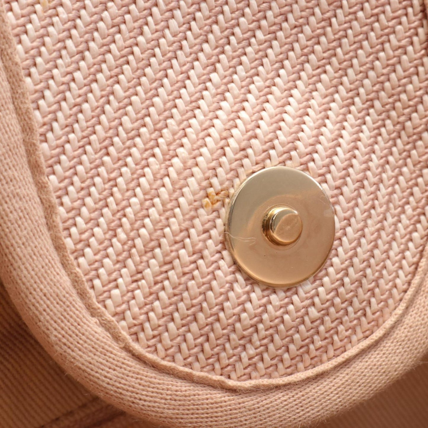 Chanel Sac Deauville en toile rose