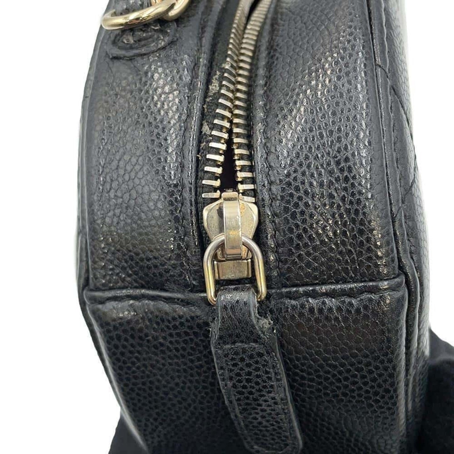 Chanel Sac Classic en cuir caviar noir