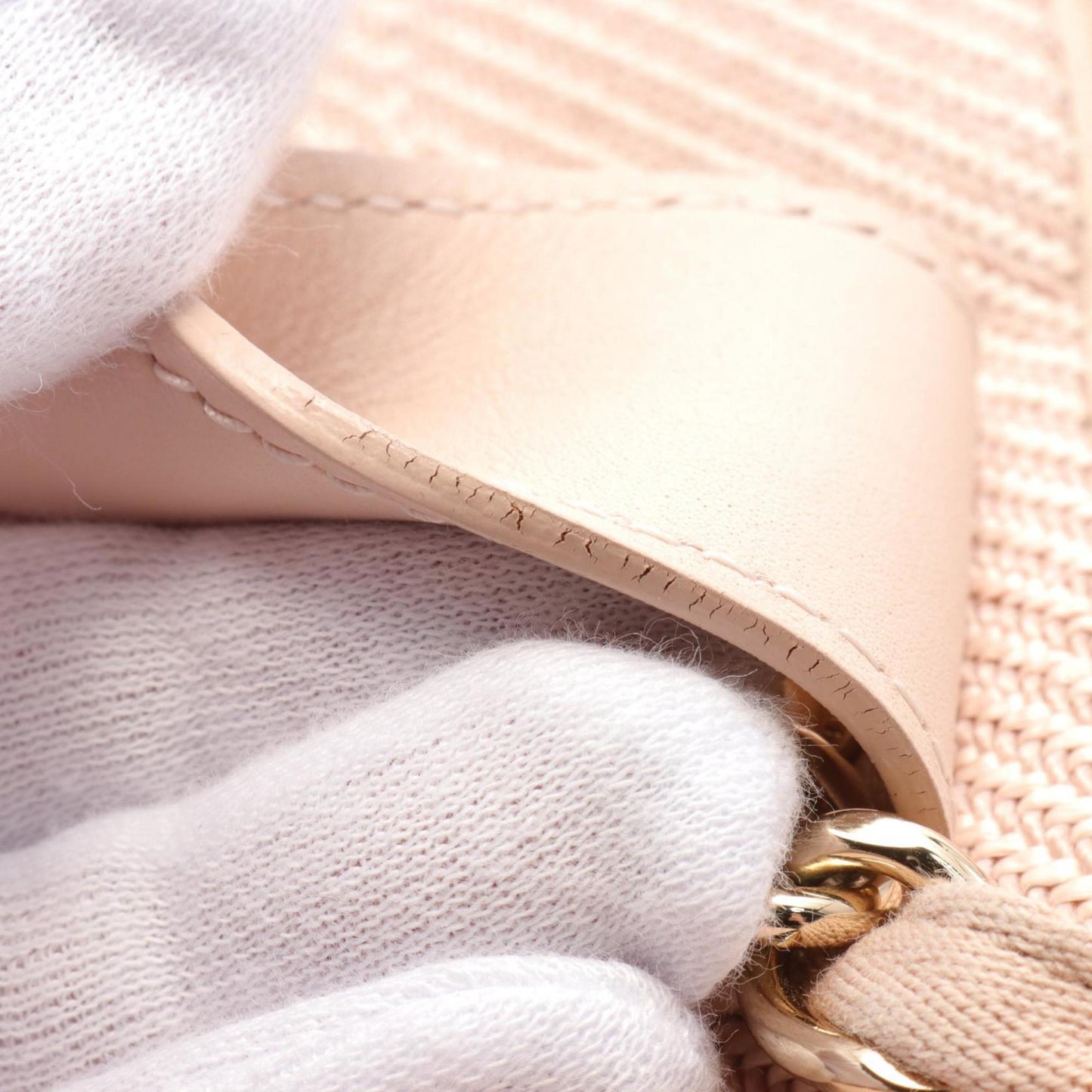 Chanel Sac Deauville en toile rose