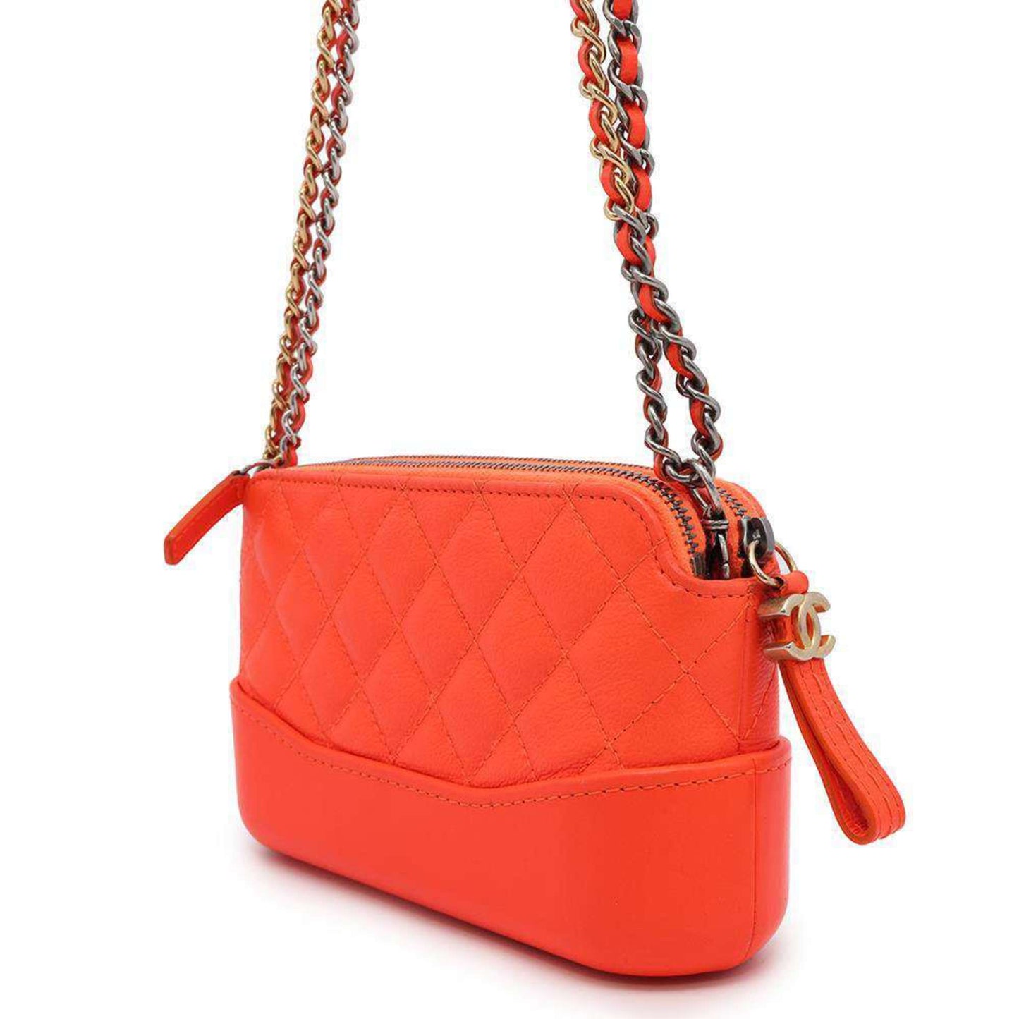 Chanel Sac Gabrielle en cuir orange