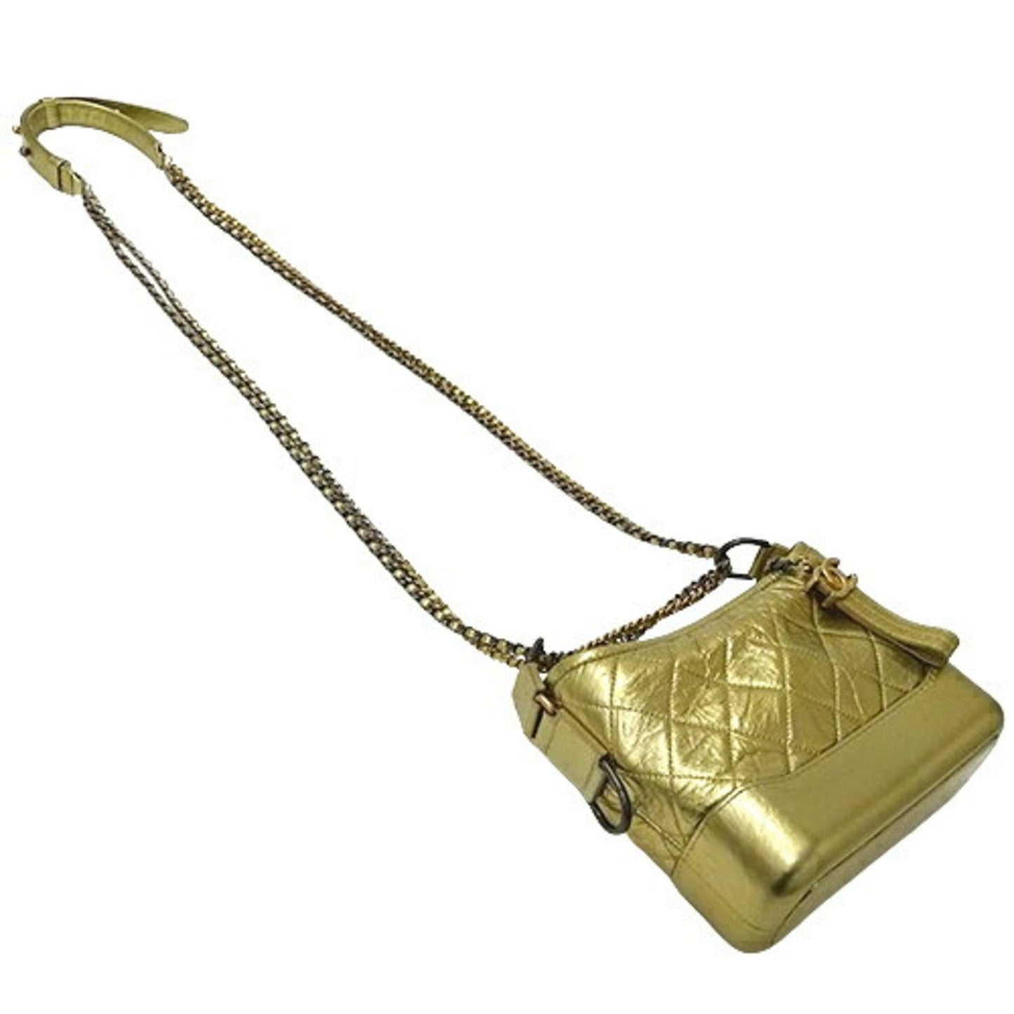 Chanel Sac Gabrielle en cuir dor