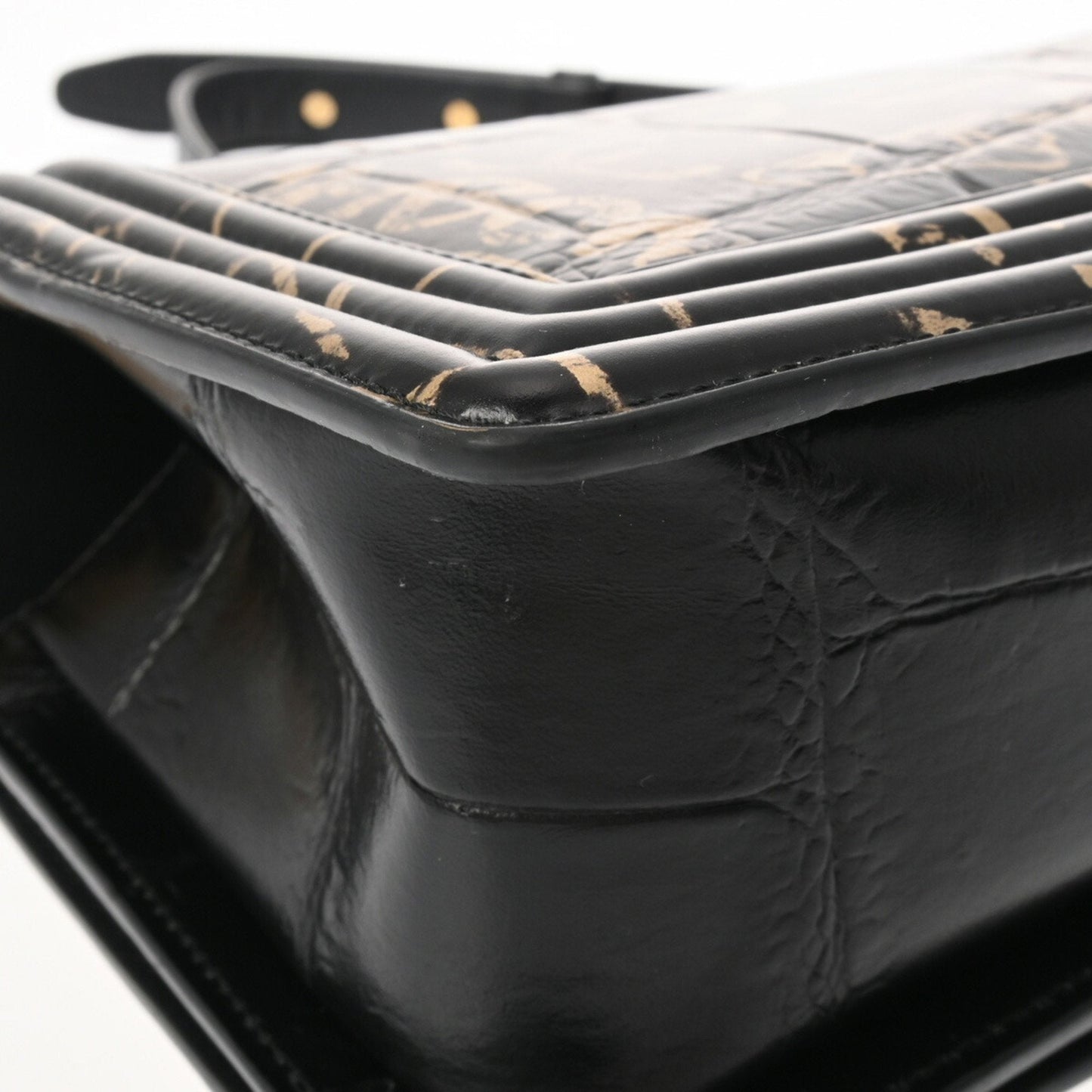 Chanel Sac Boy en cuir noir