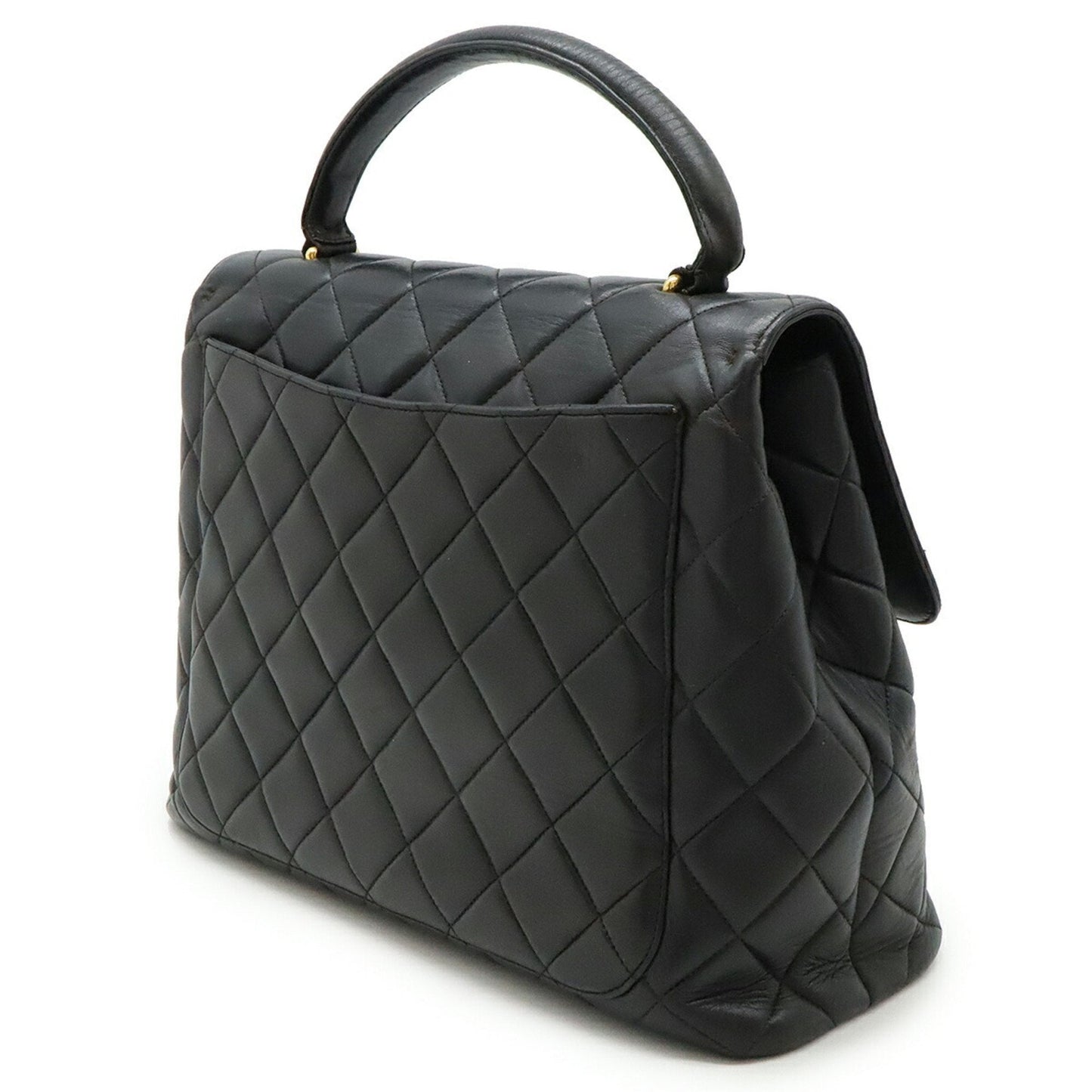 Chanel Sac Flap en cuir noir