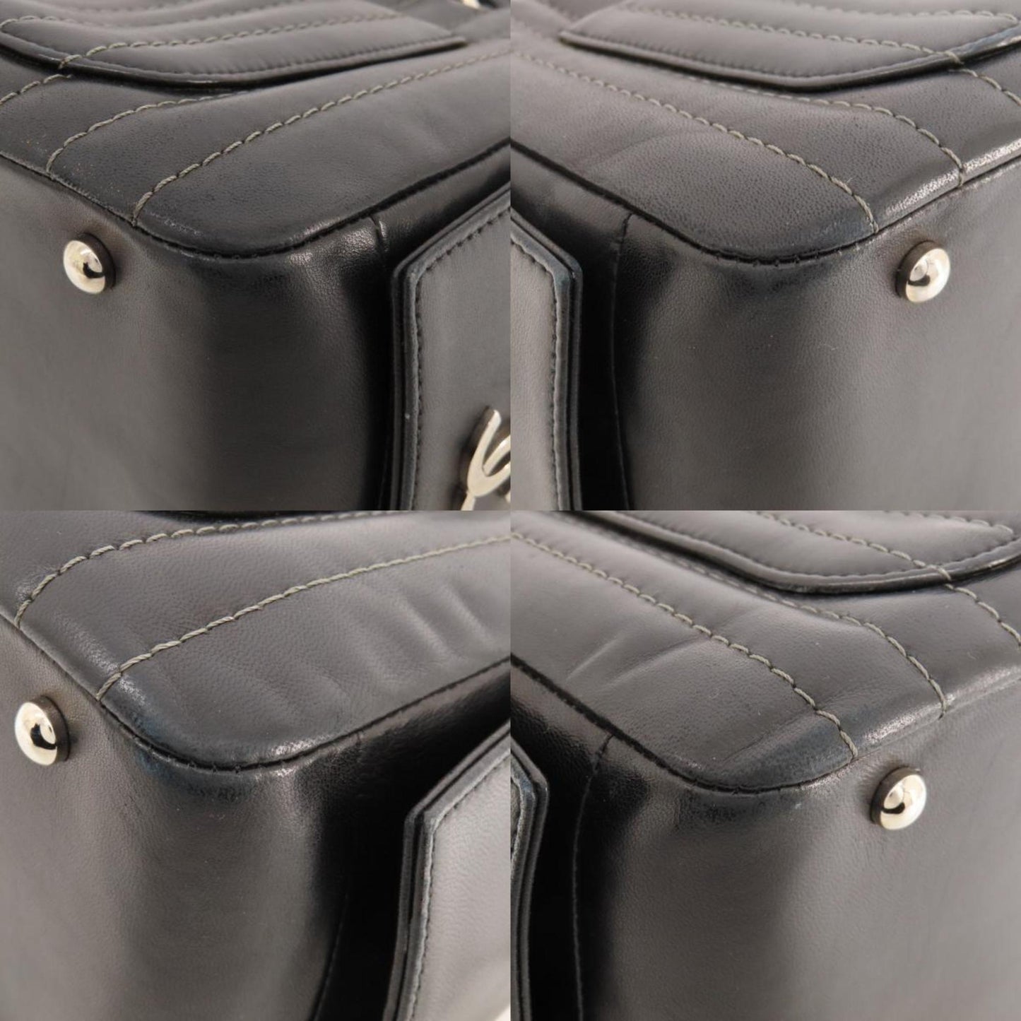 Chanel Sac Mademoiselle en cuir noir