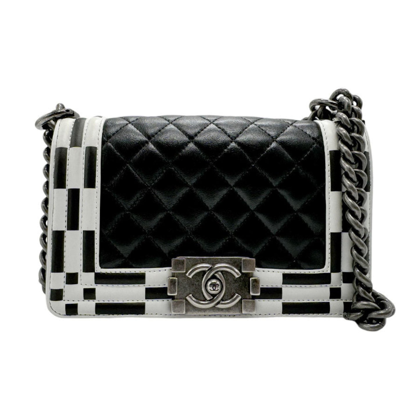 Chanel Sac Boy en cuir noir