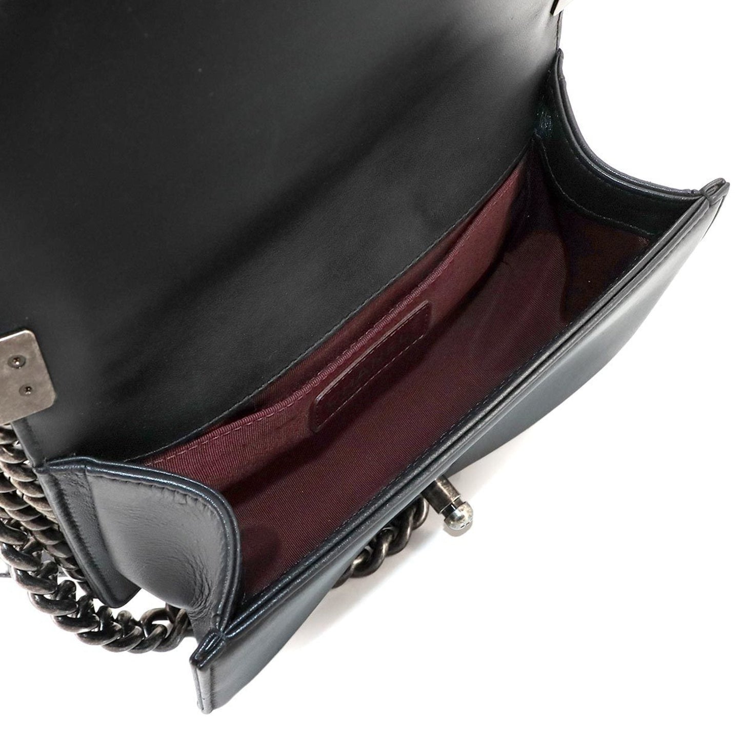 Chanel Sac Boy en cuir noir