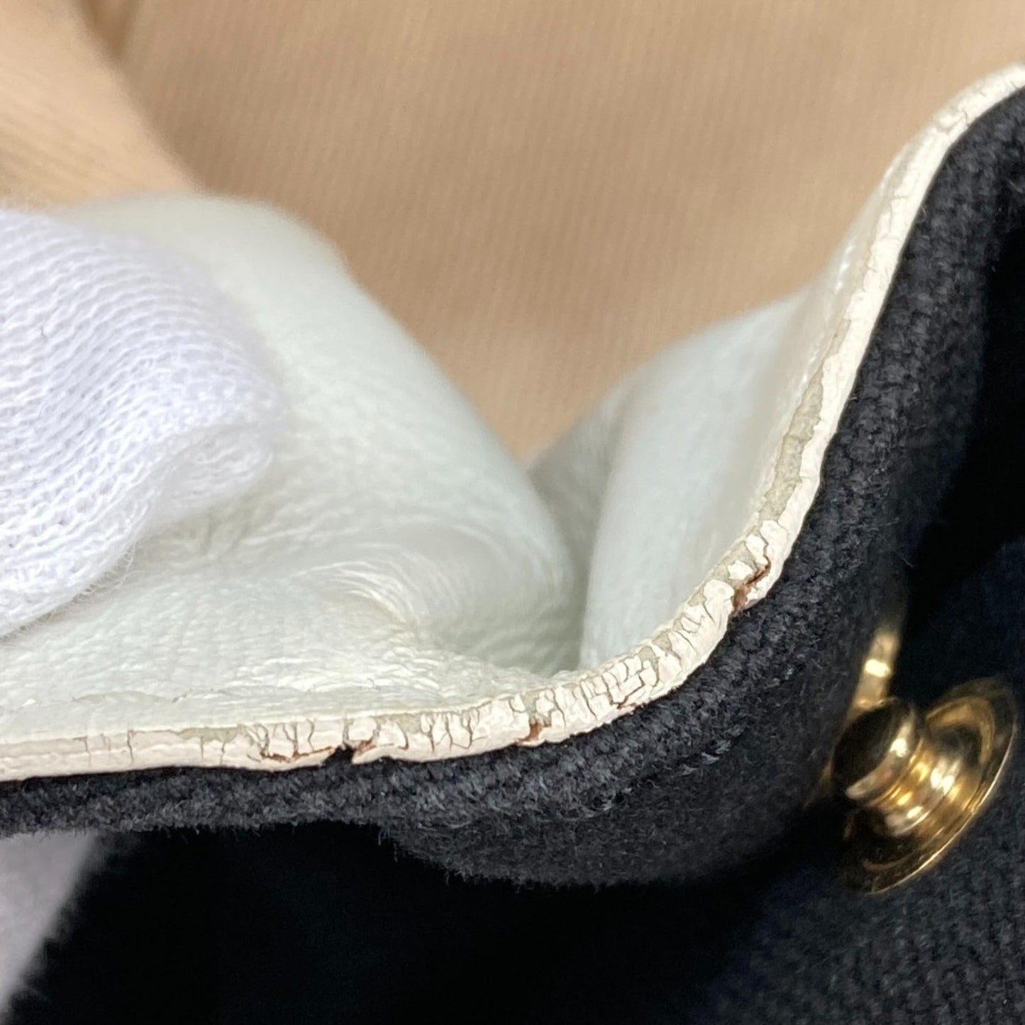 Chanel Sac Chain Tote en toile noir