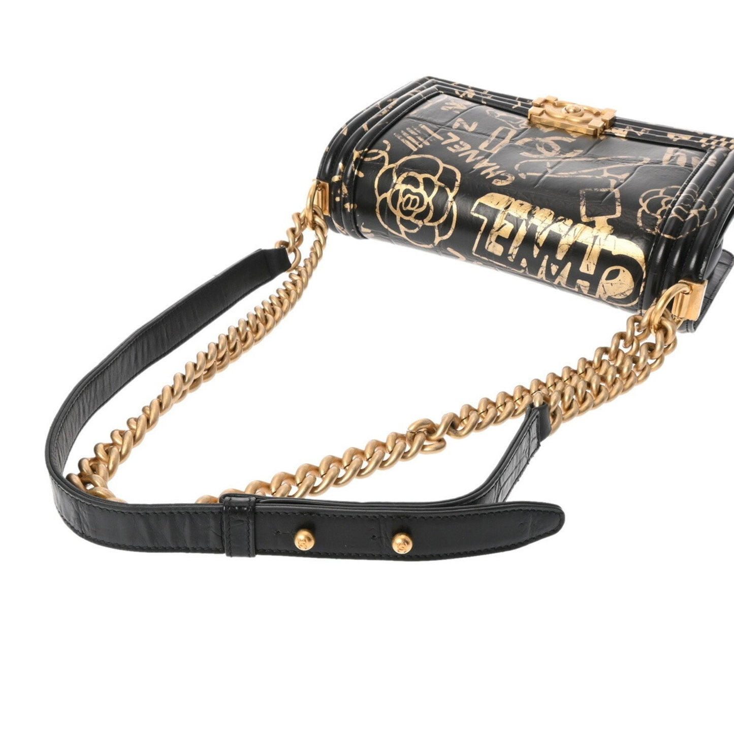 Chanel Sac Boy en cuir noir