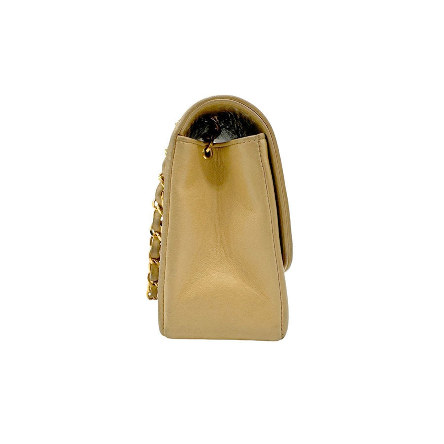 Chanel Sac Diana en cuir beige