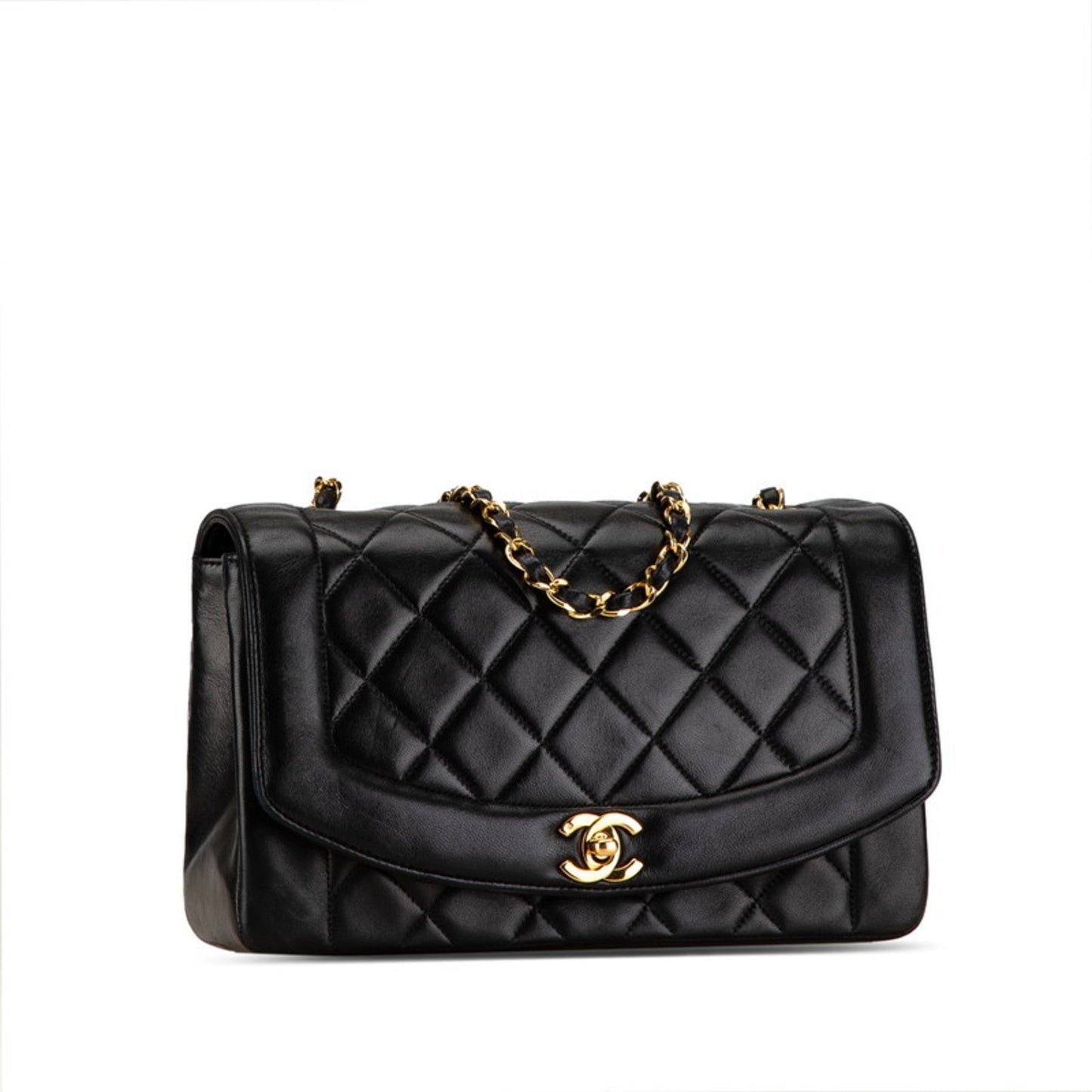 Chanel Sac Diana en cuir noir