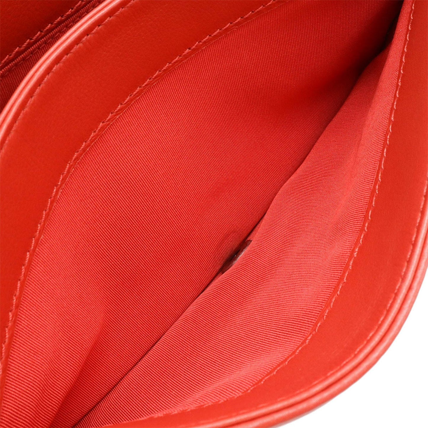 Chanel Sac Boy en cuir rouge