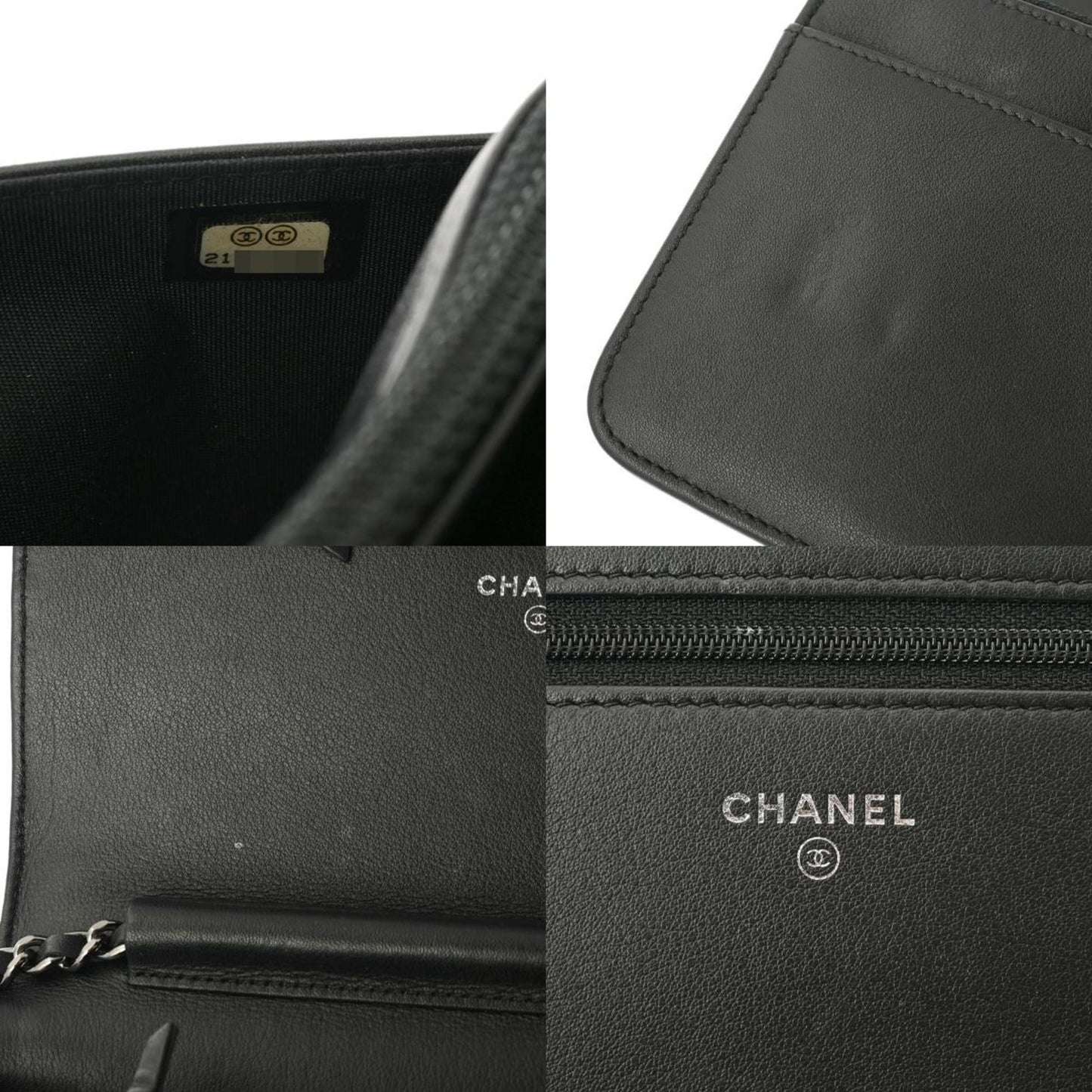 Chanel Sac Boy en cuir noir