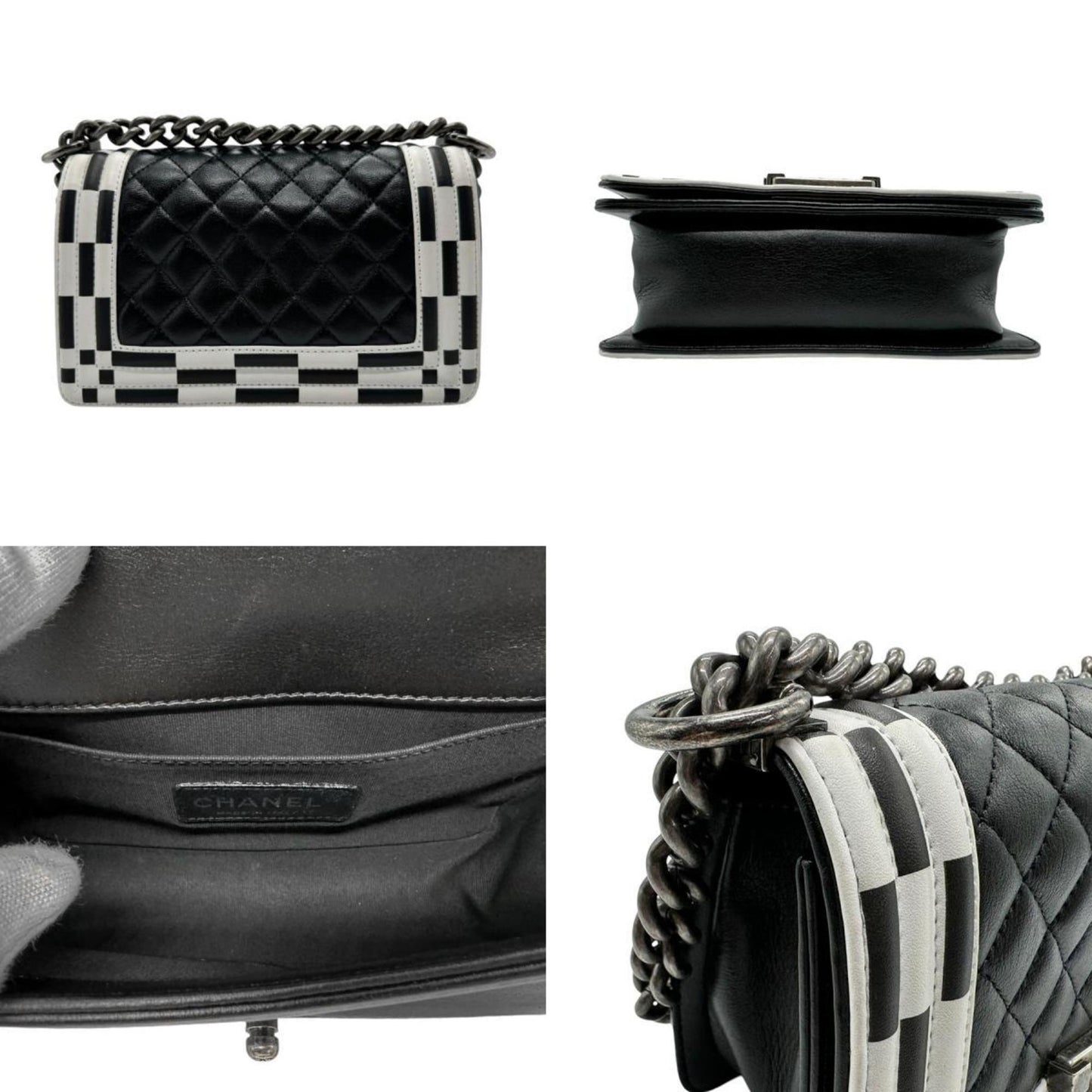 Chanel Sac Boy en cuir noir