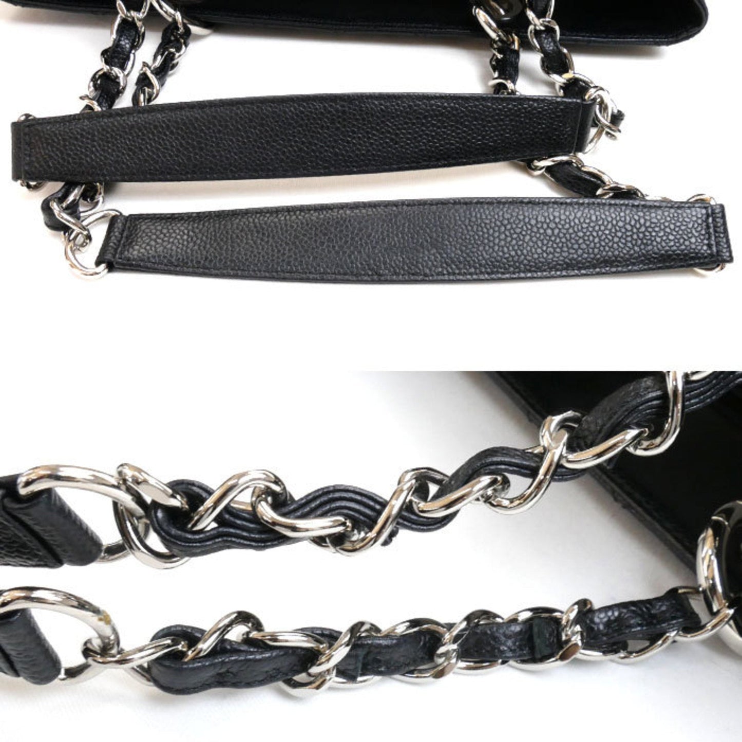Chanel Sac GST en cuir caviar noir