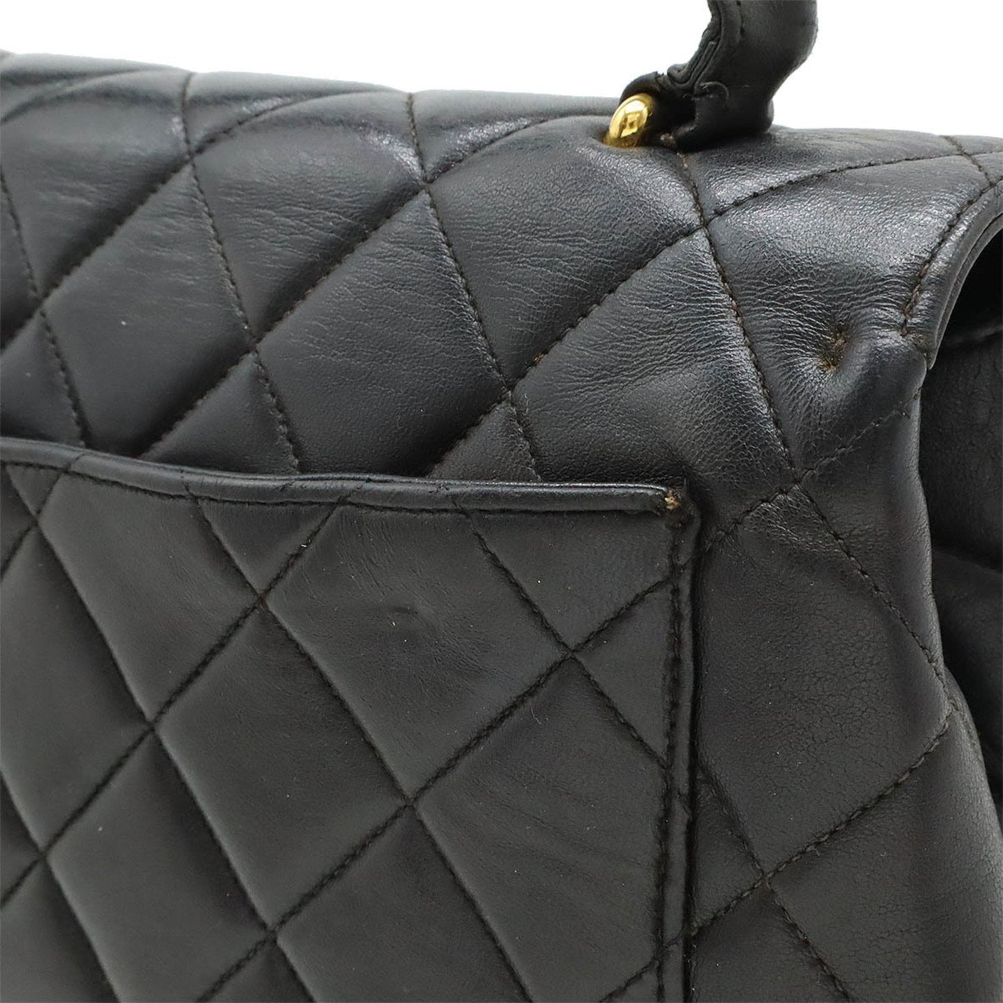 Chanel Sac Flap en cuir noir