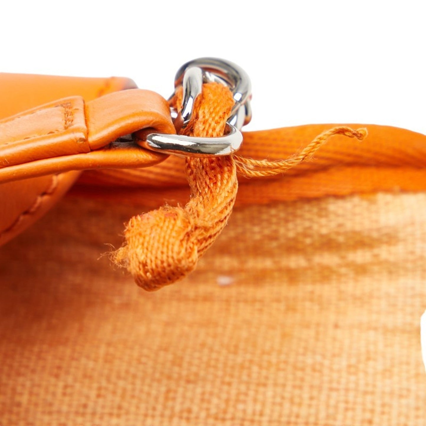 Chanel Sac Deauville en toile orange