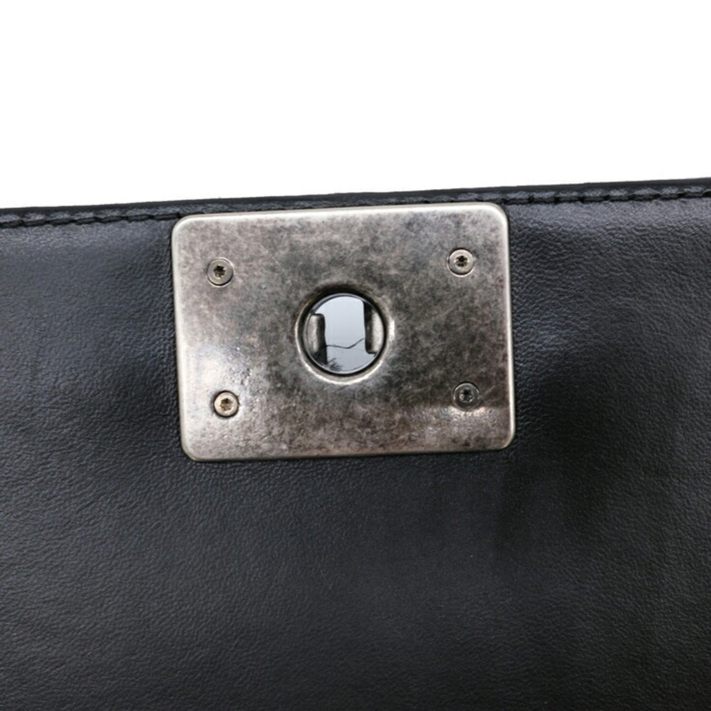 Chanel Sac Boy en cuir noir