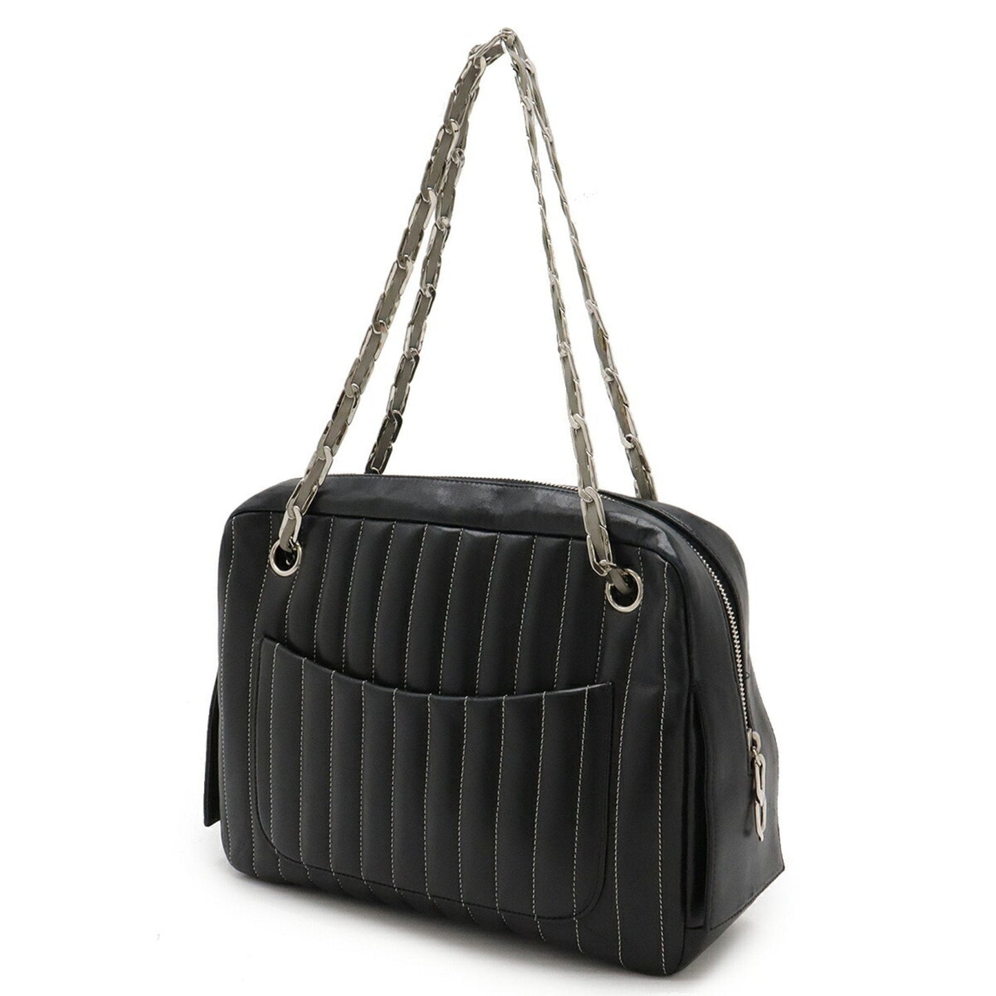 Chanel Sac Mademoiselle en cuir noir