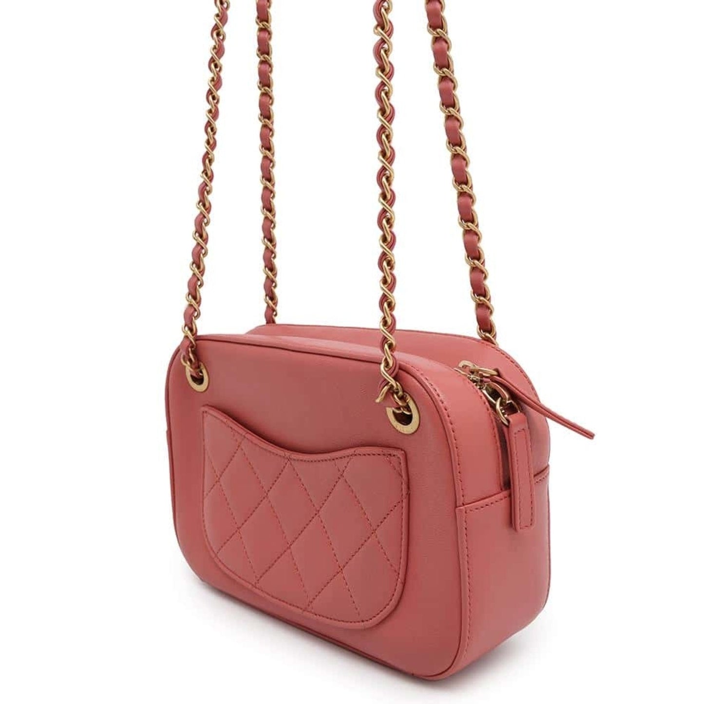 Chanel Sac Camera en cuir rose