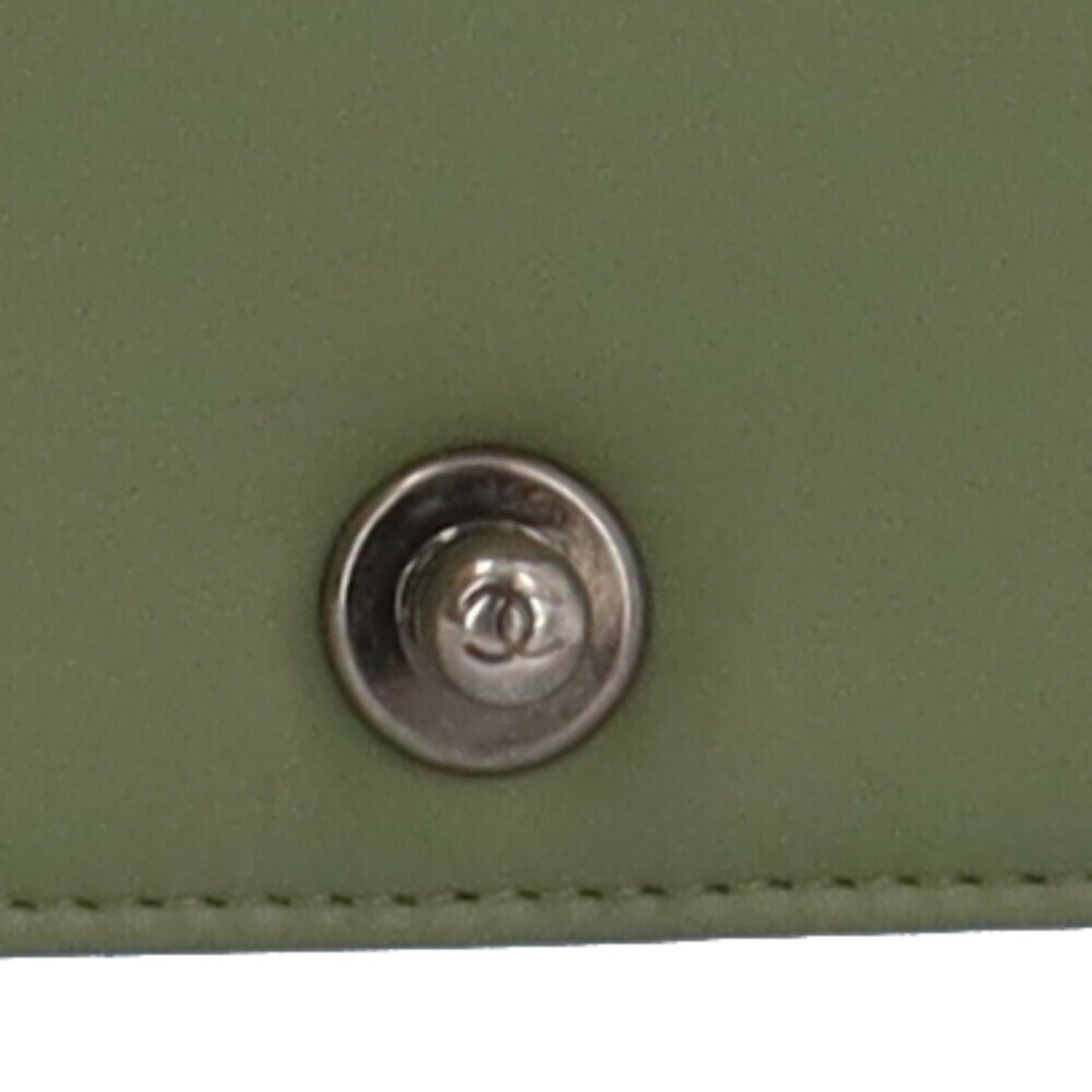 Chanel Sac Boy en cuir vert