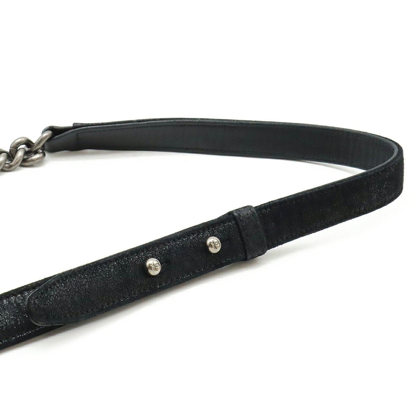 Chanel Sac Boy en daim noir