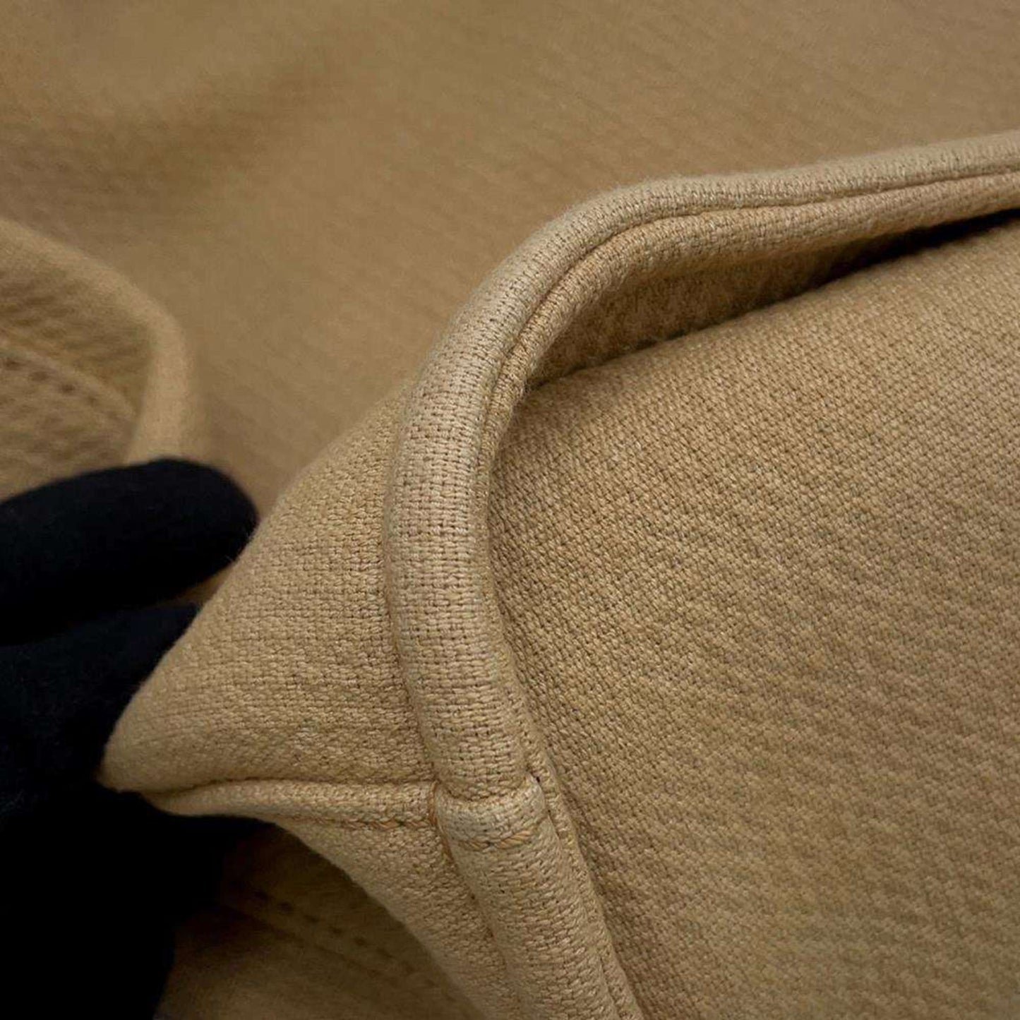 Chanel Sac Deauville en toile beige