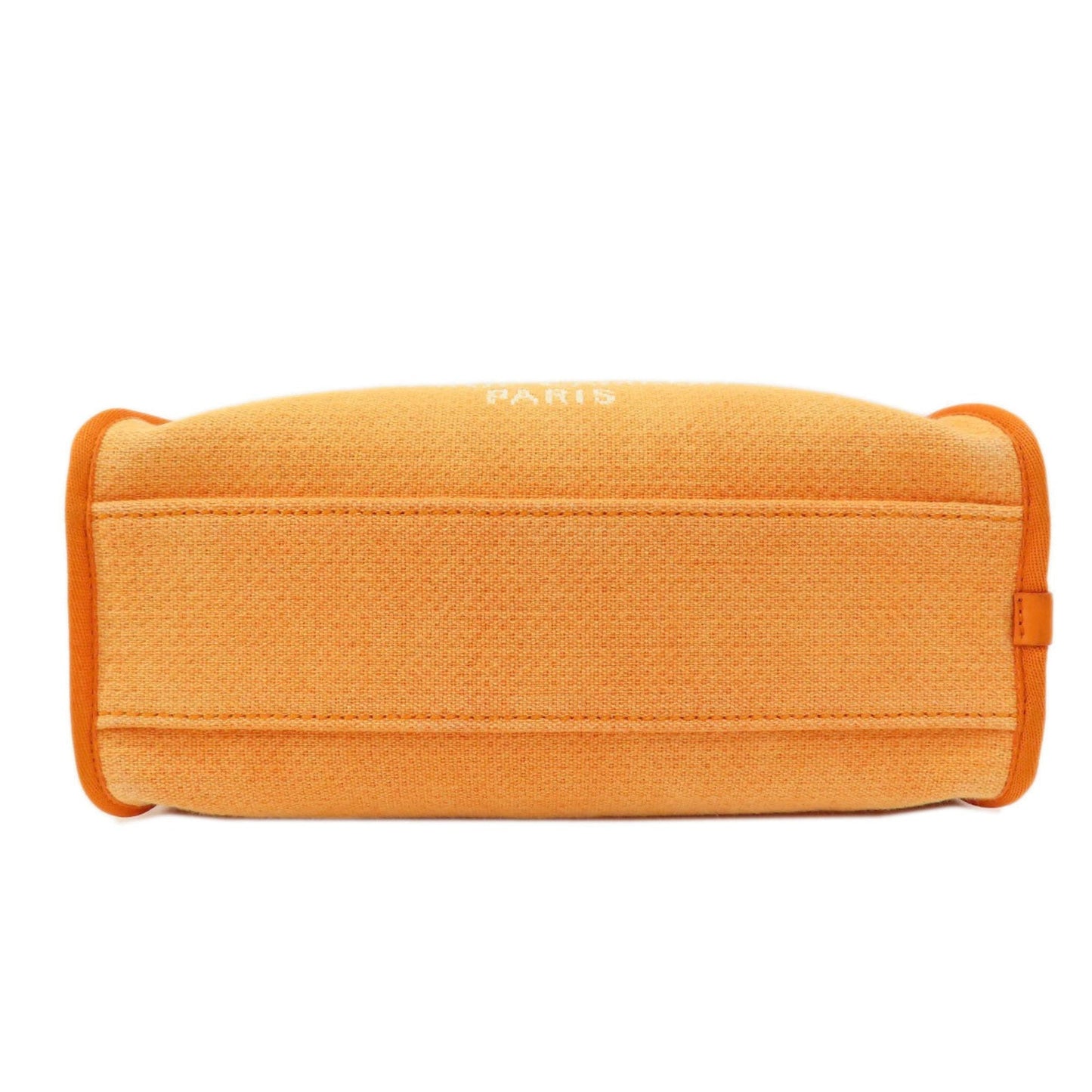 Chanel Sac Deauville en toile orange