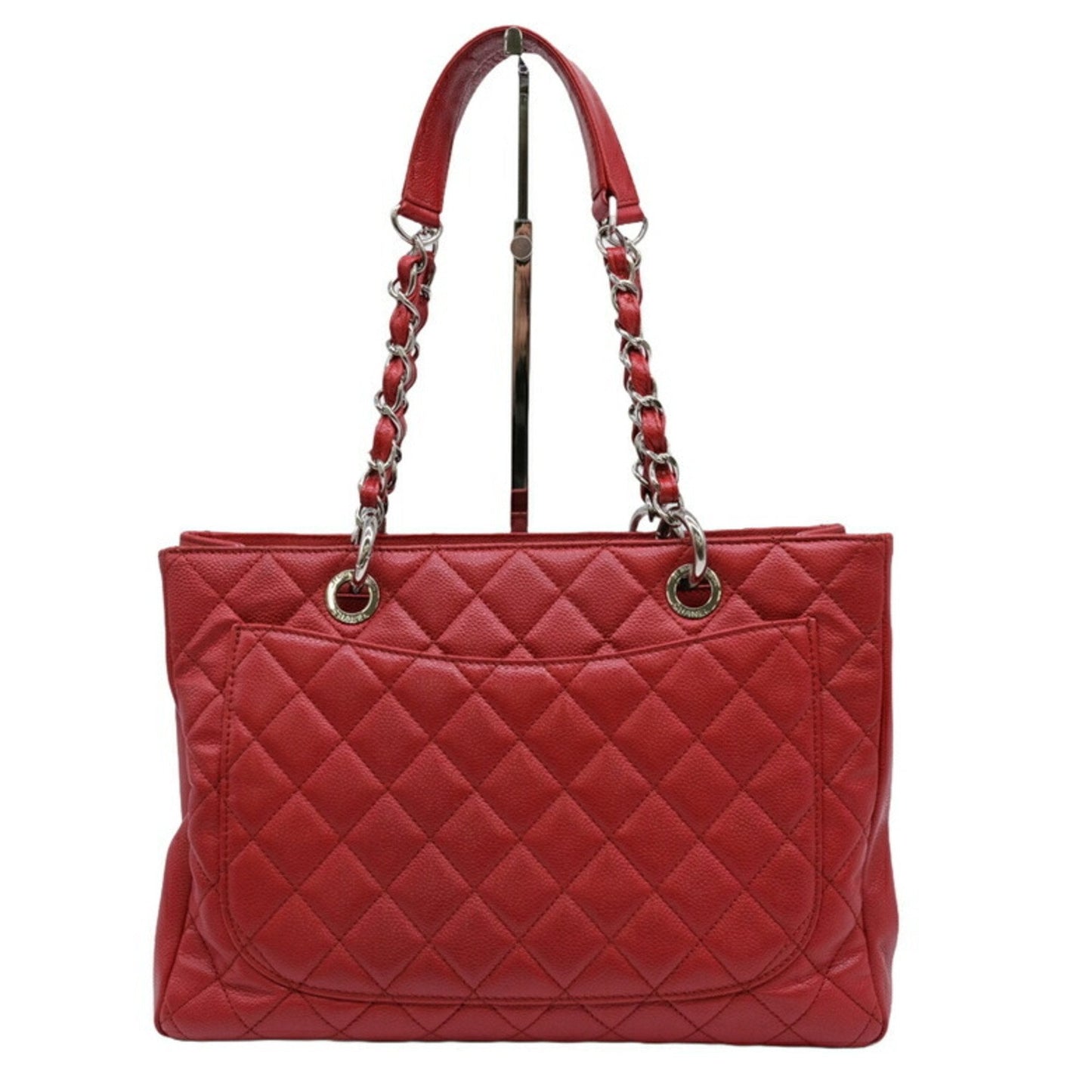 Chanel Sac GST en cuir caviar rouge