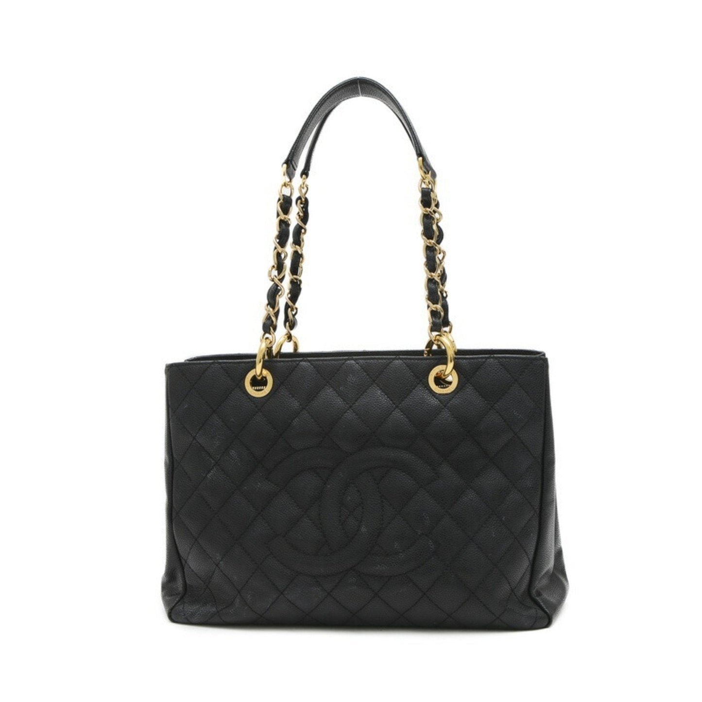 Chanel Sac GST en cuir caviar noir