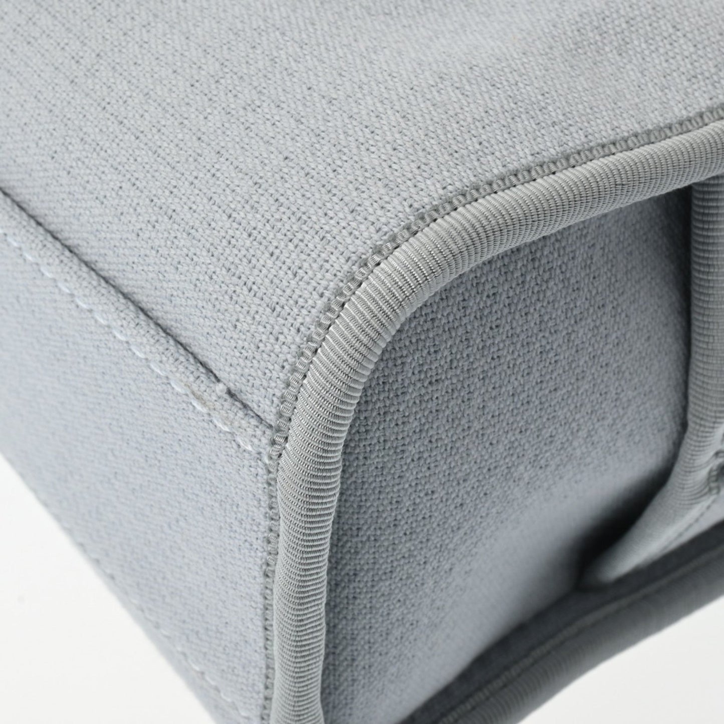 Chanel Sac Deauville en toile bleu
