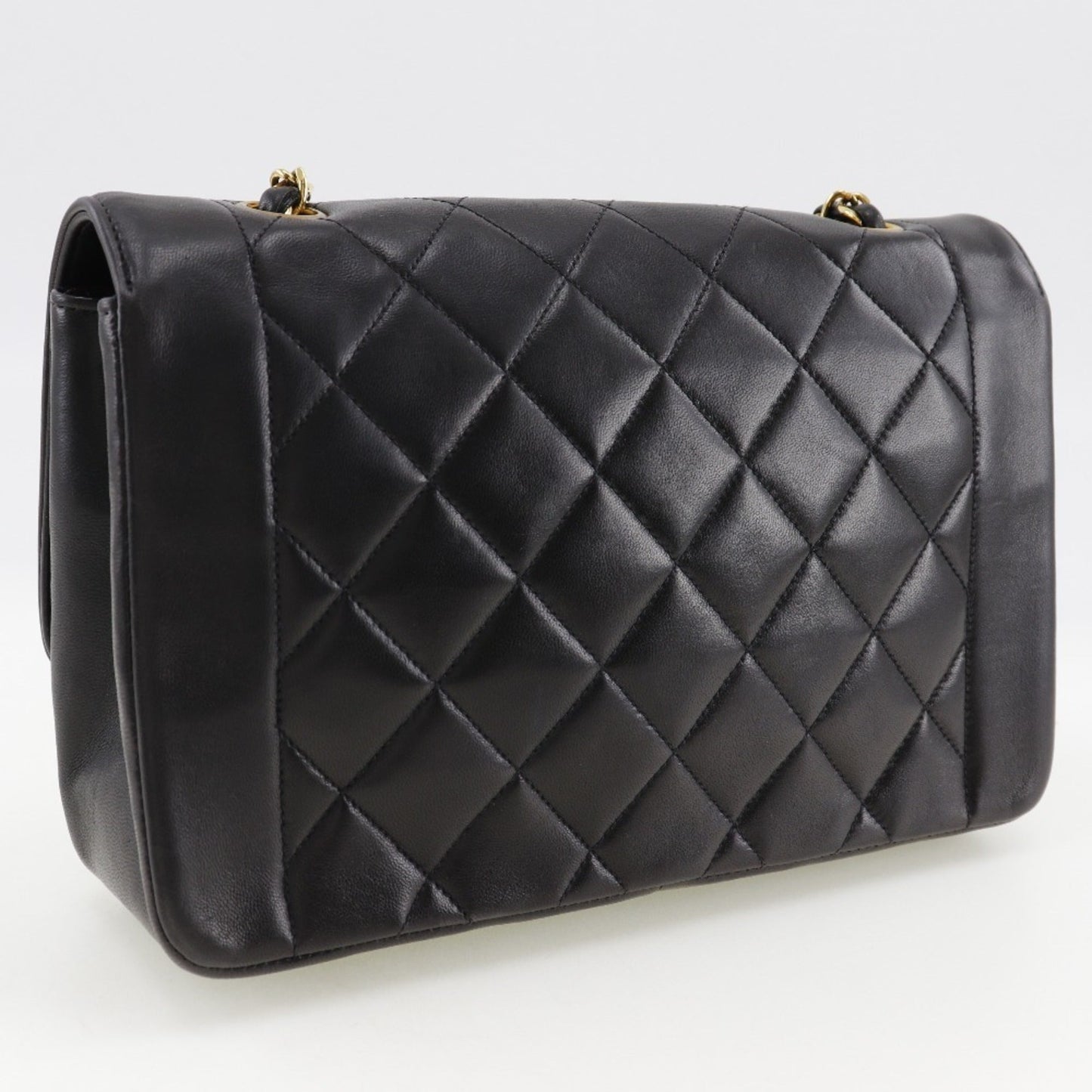 Chanel Sac Diana en cuir noir