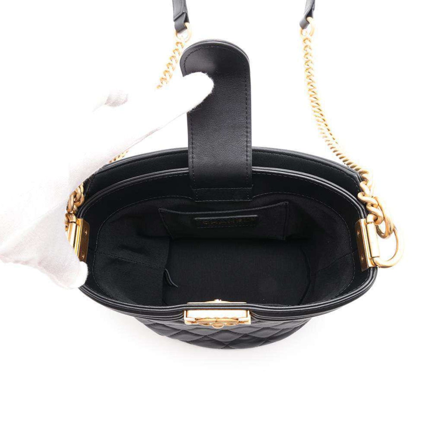 Chanel Sac Boy en cuir noir