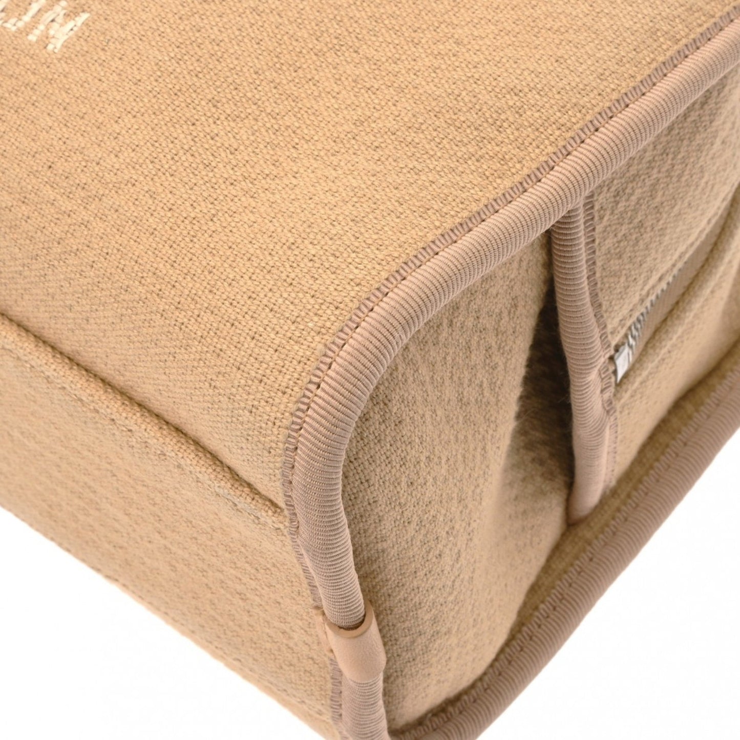 Chanel Sac Deauville en toile beige