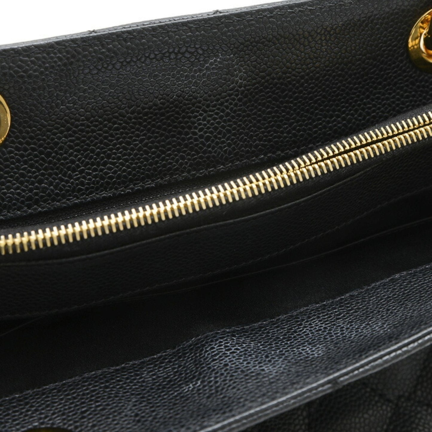 Chanel Sac GST en cuir caviar noir