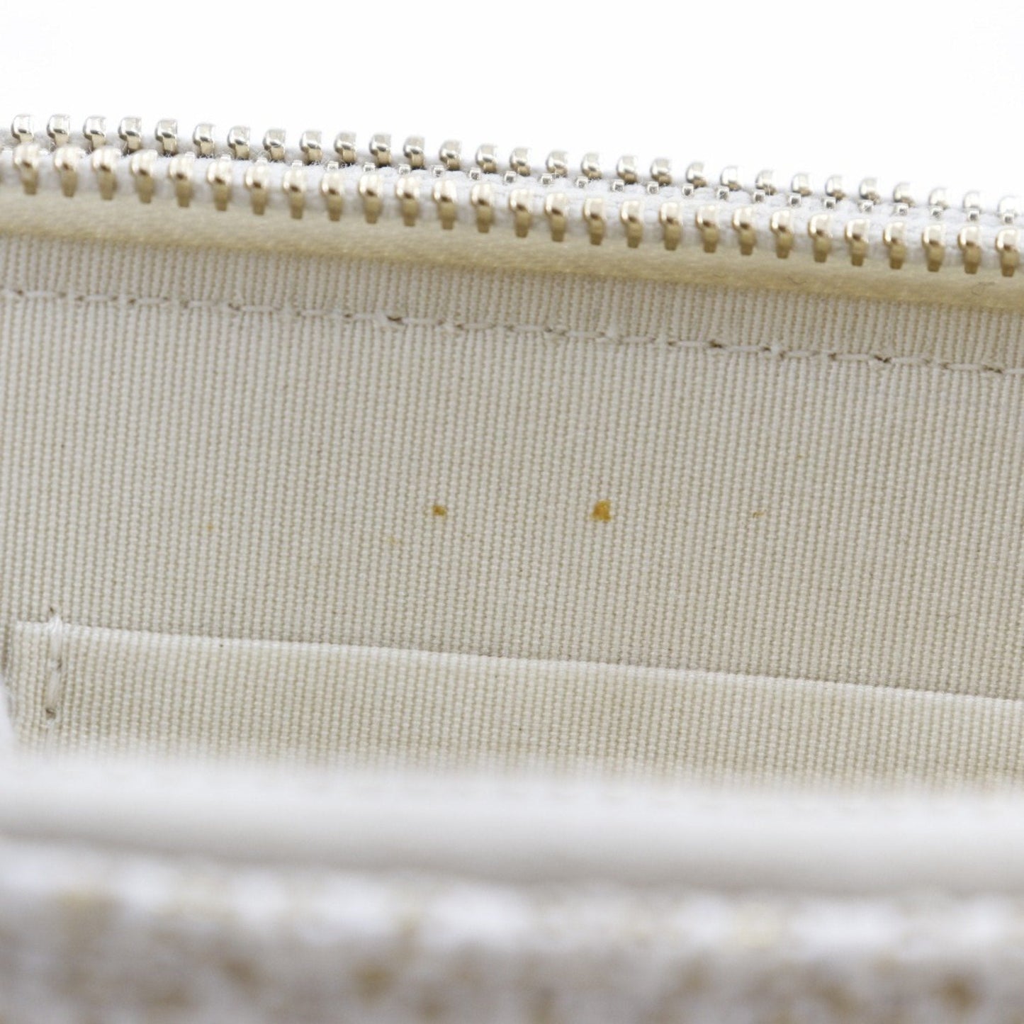 Chanel Sac Deauville en tweed blanc