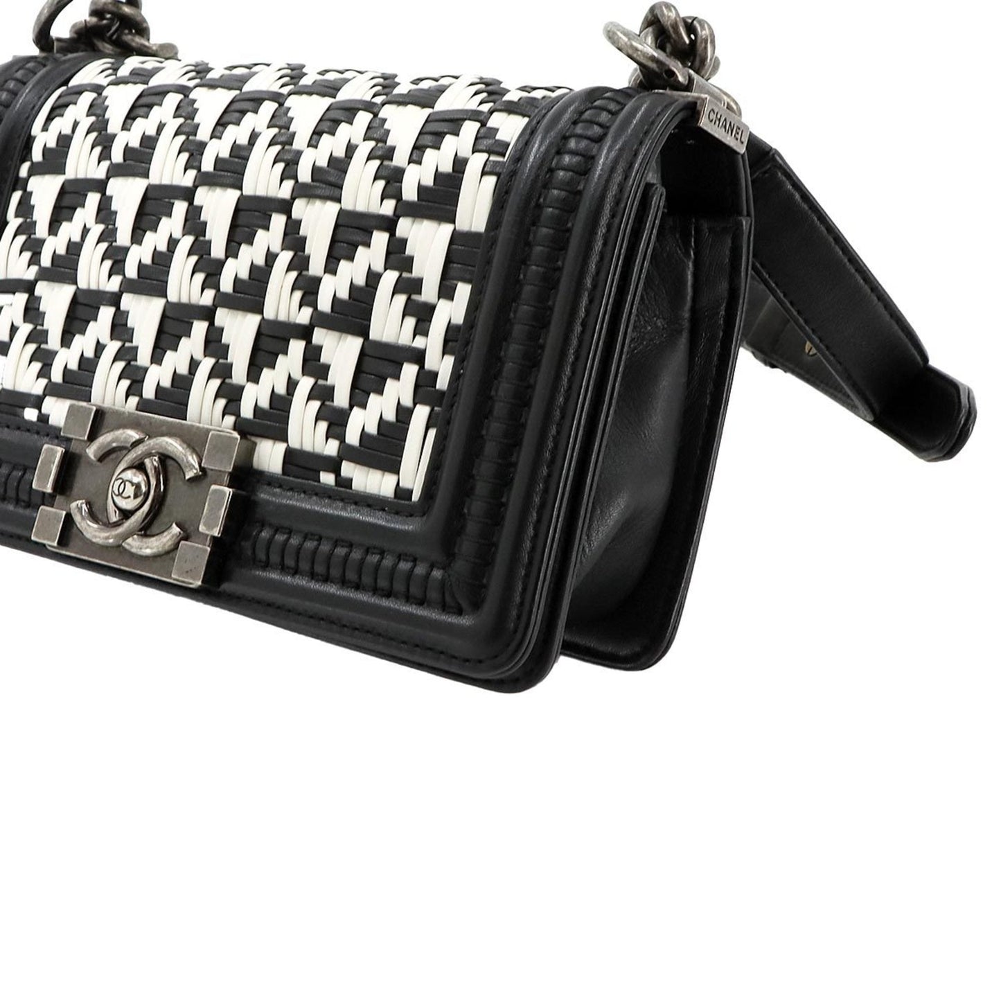 Chanel Sac Boy en cuir noir