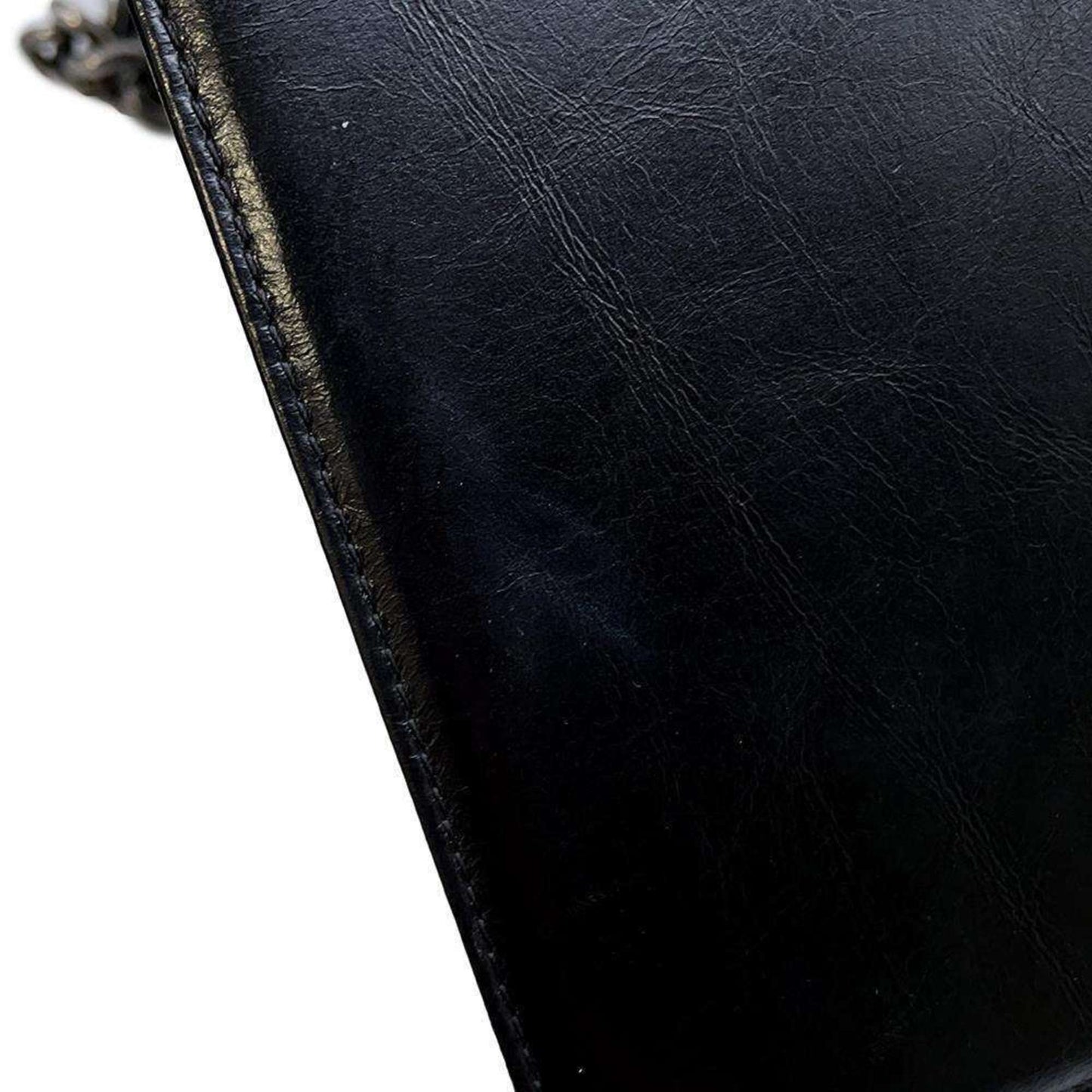 Chanel Sac Boy en cuir noir