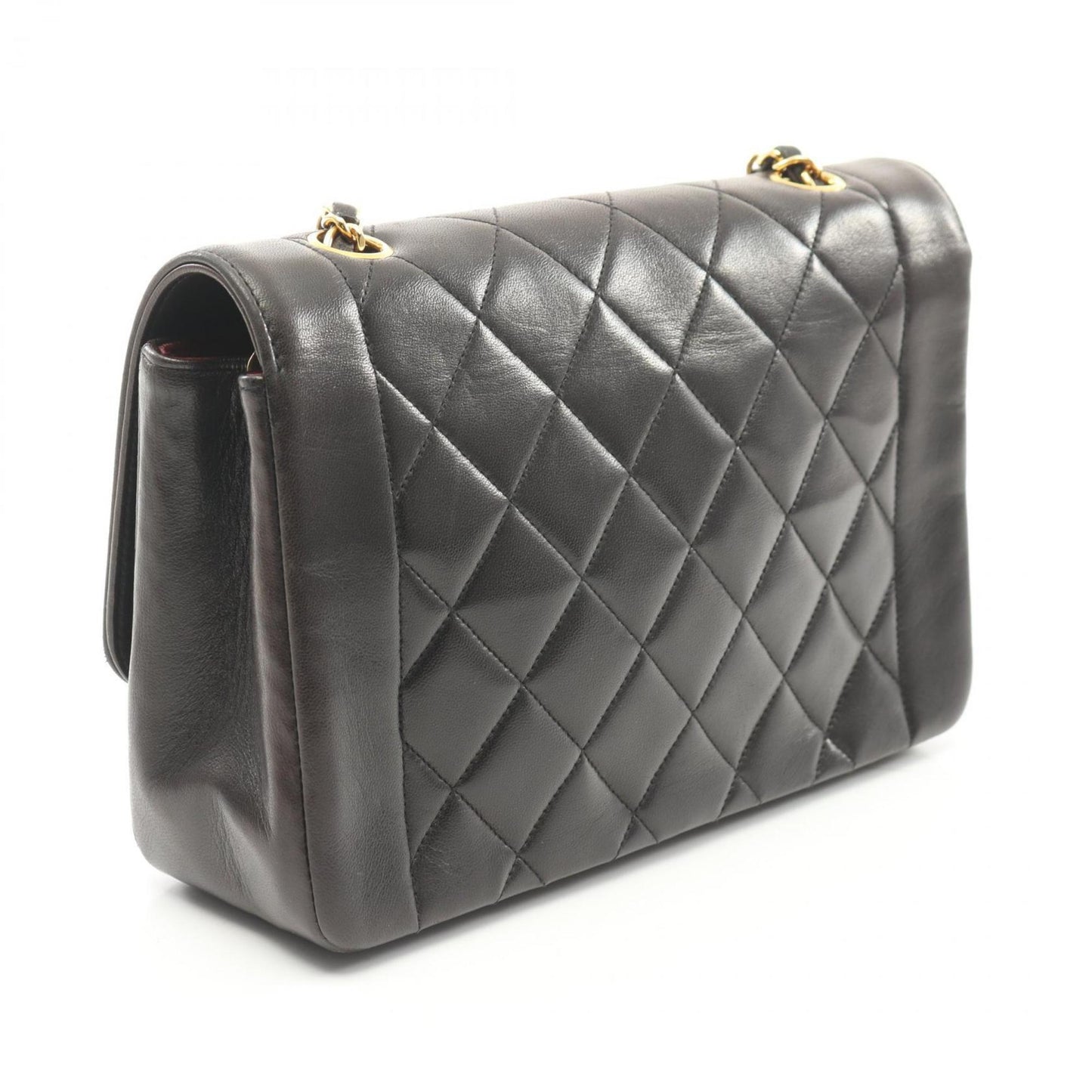 Chanel Sac Diana en cuir noir