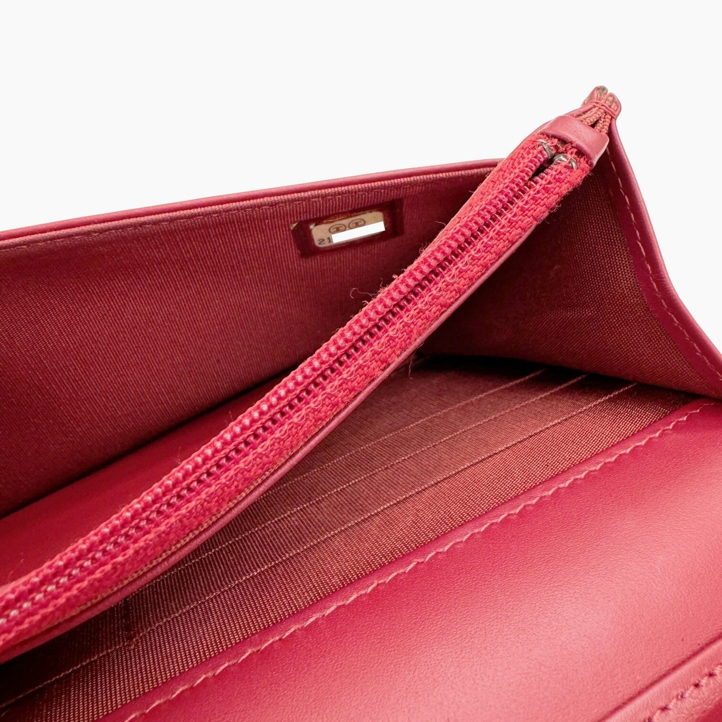 Chanel Sac Boy en cuir rouge