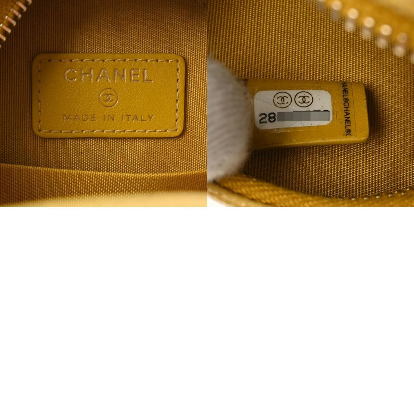 Chanel Sac Filigree en cuir caviar jaune