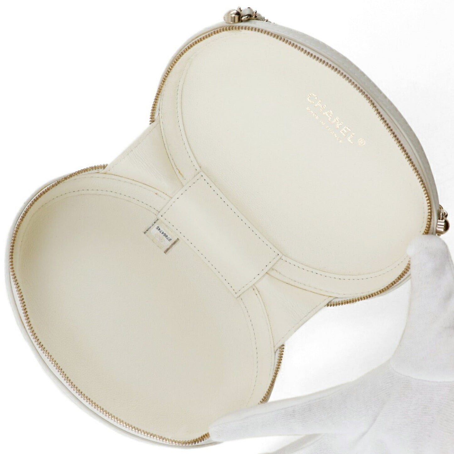 Chanel Sac La Pausa en cuir blanc