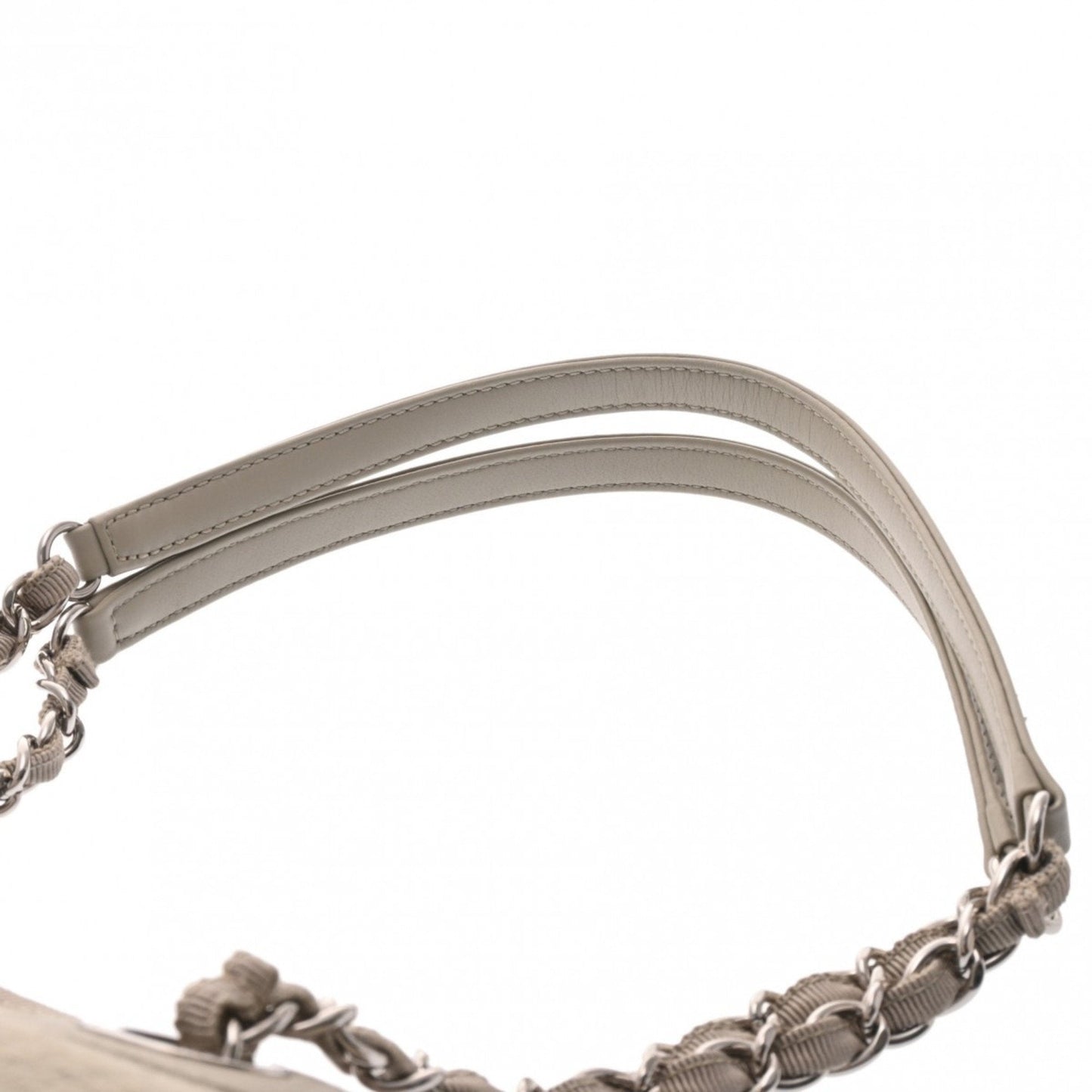 Chanel Sac Deauville en toile gris