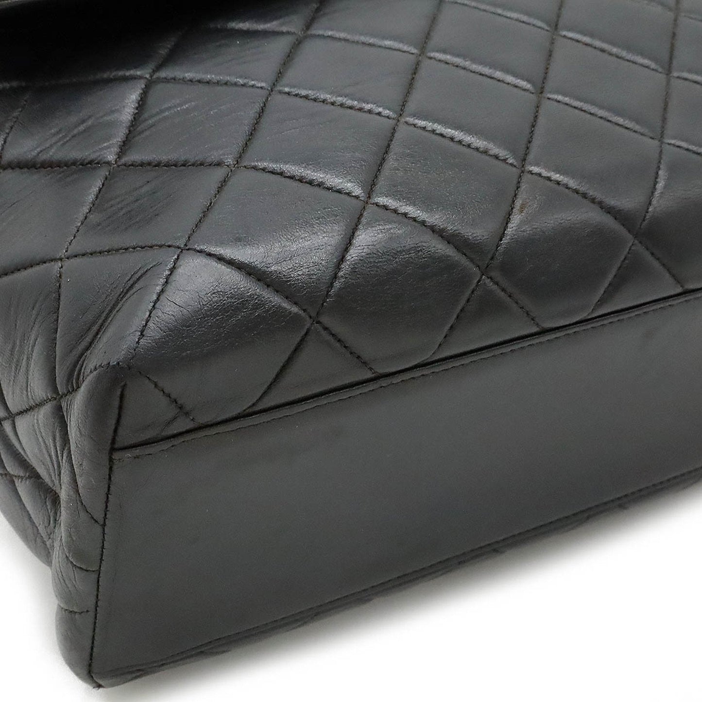 Chanel Sac Flap en cuir noir