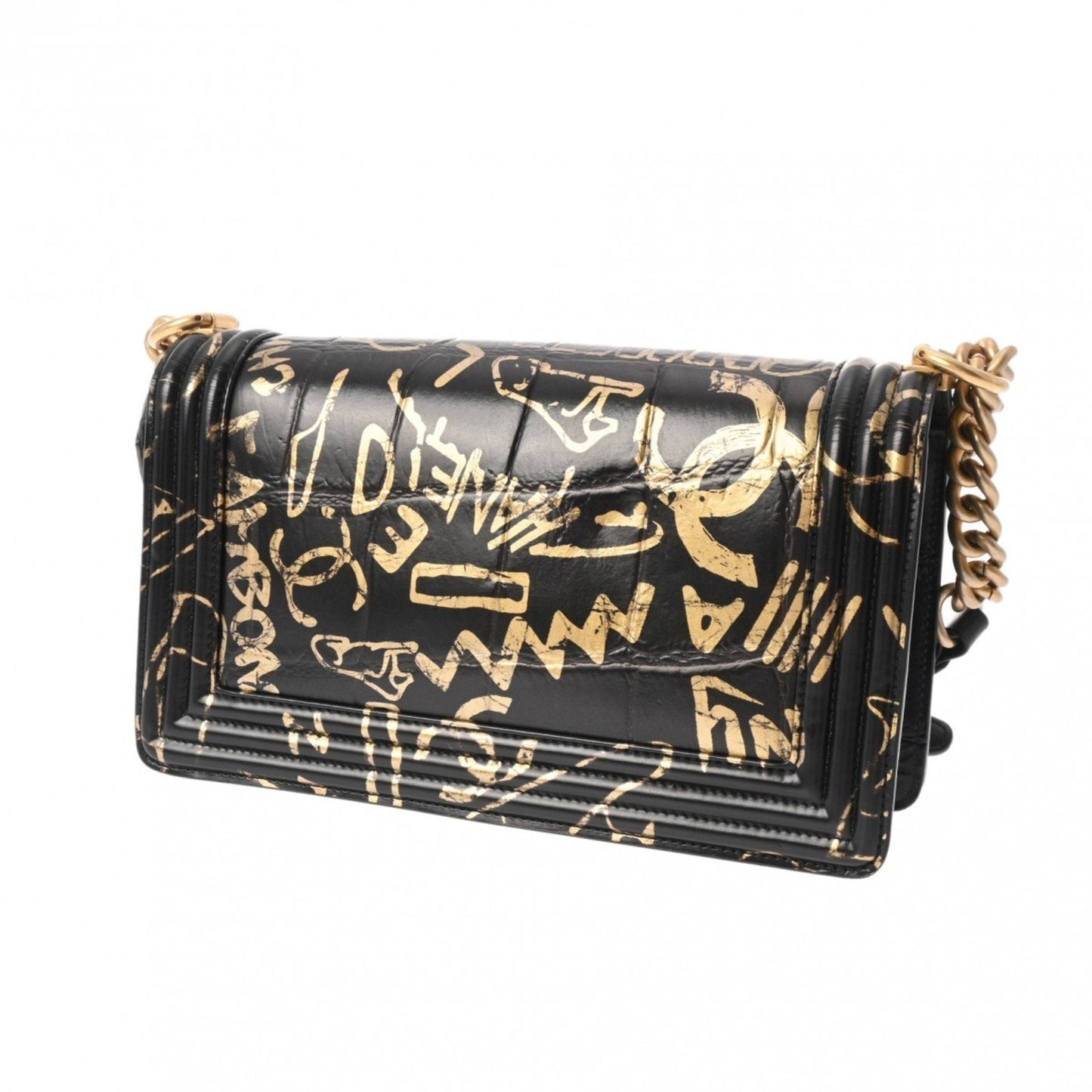 Chanel Sac Boy en cuir noir