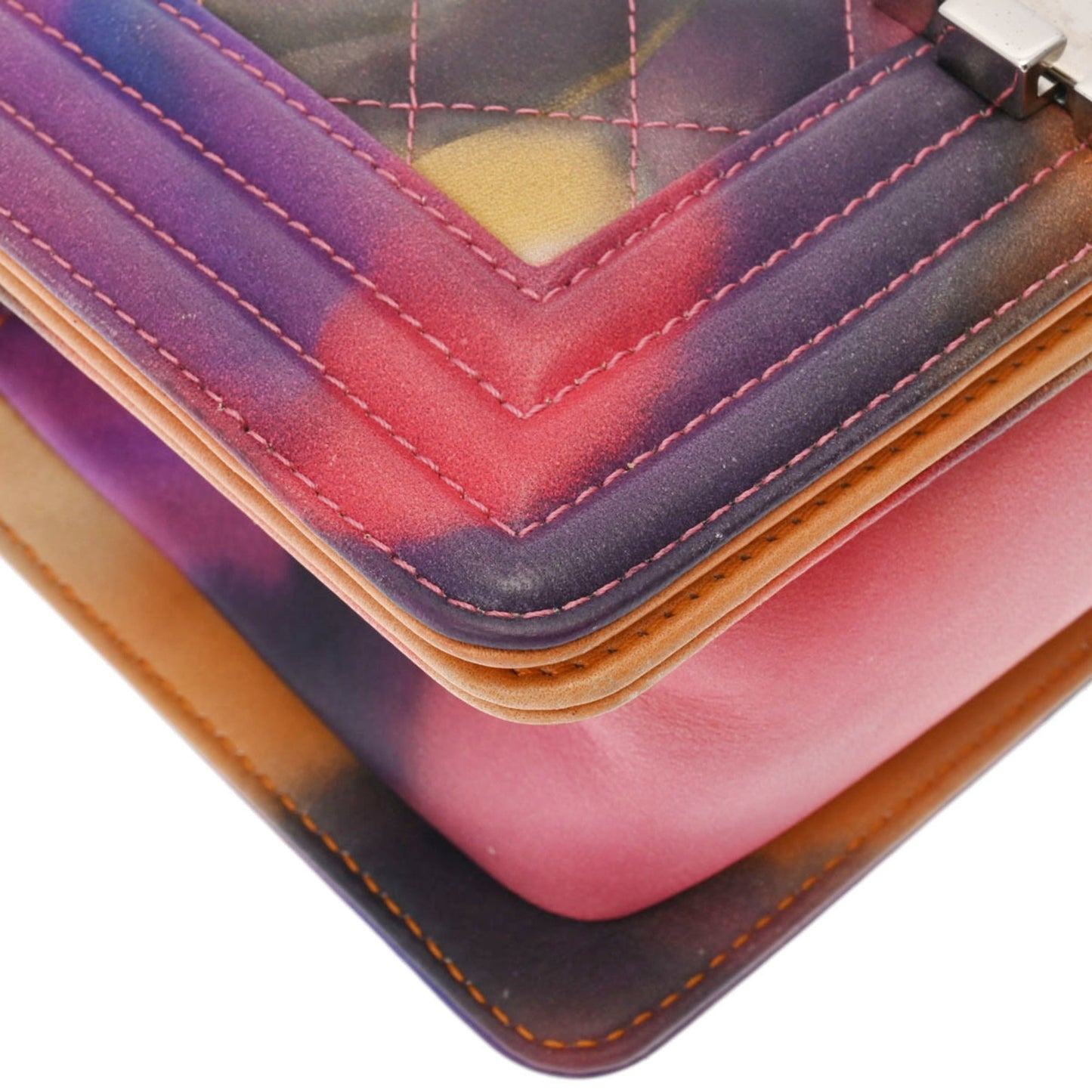 Chanel Sac Boy en cuir marble