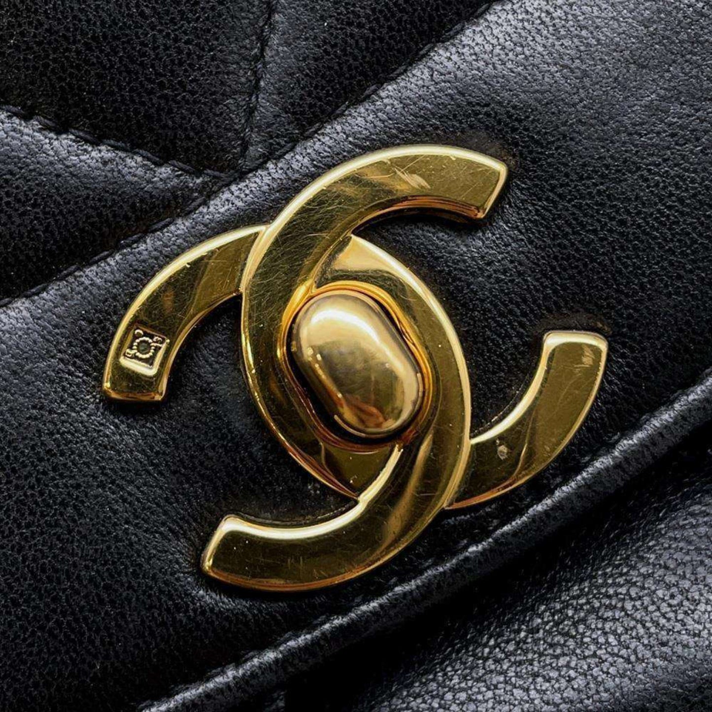 Chanel Sac Diana en cuir noir