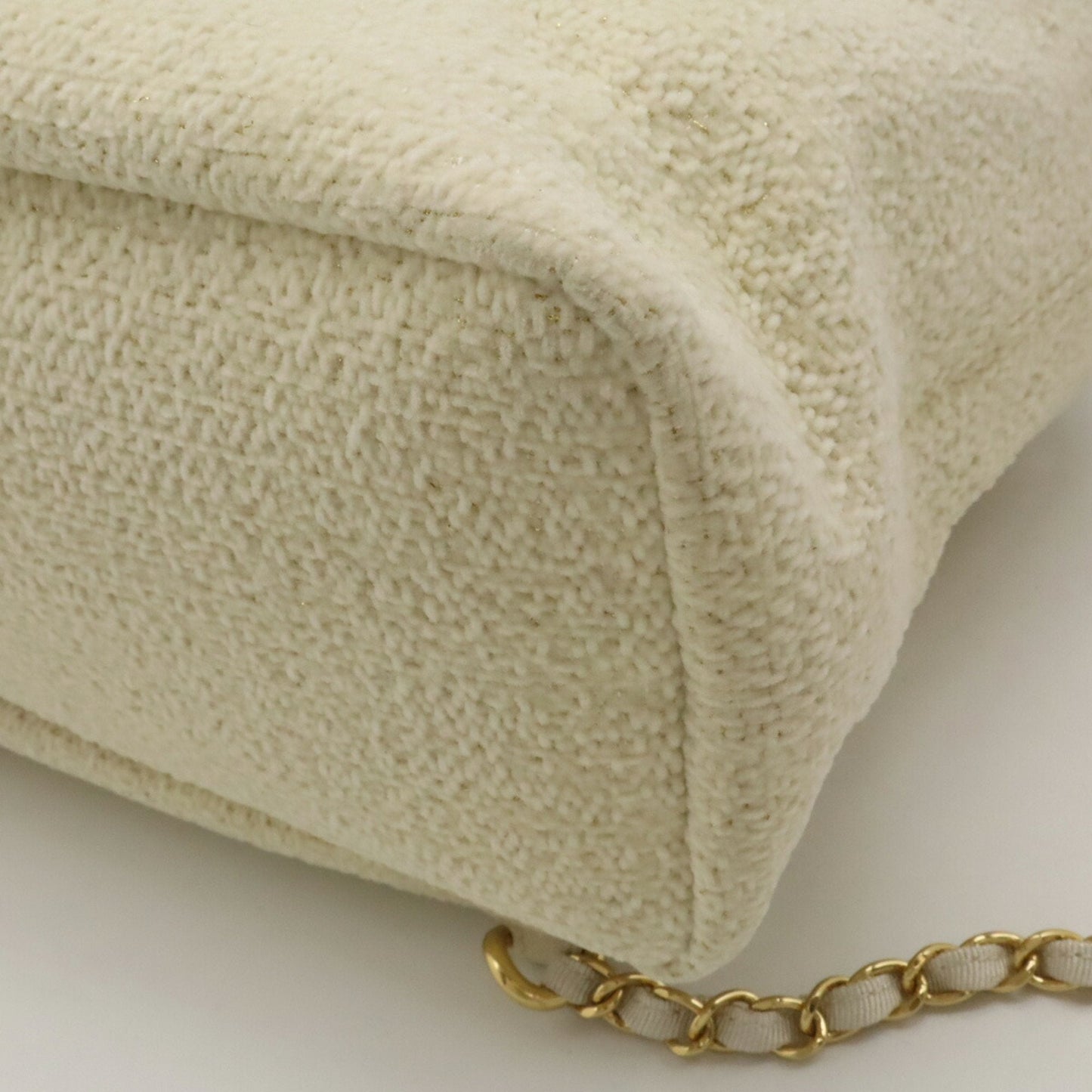 Chanel Sac Deauville en cuir beige