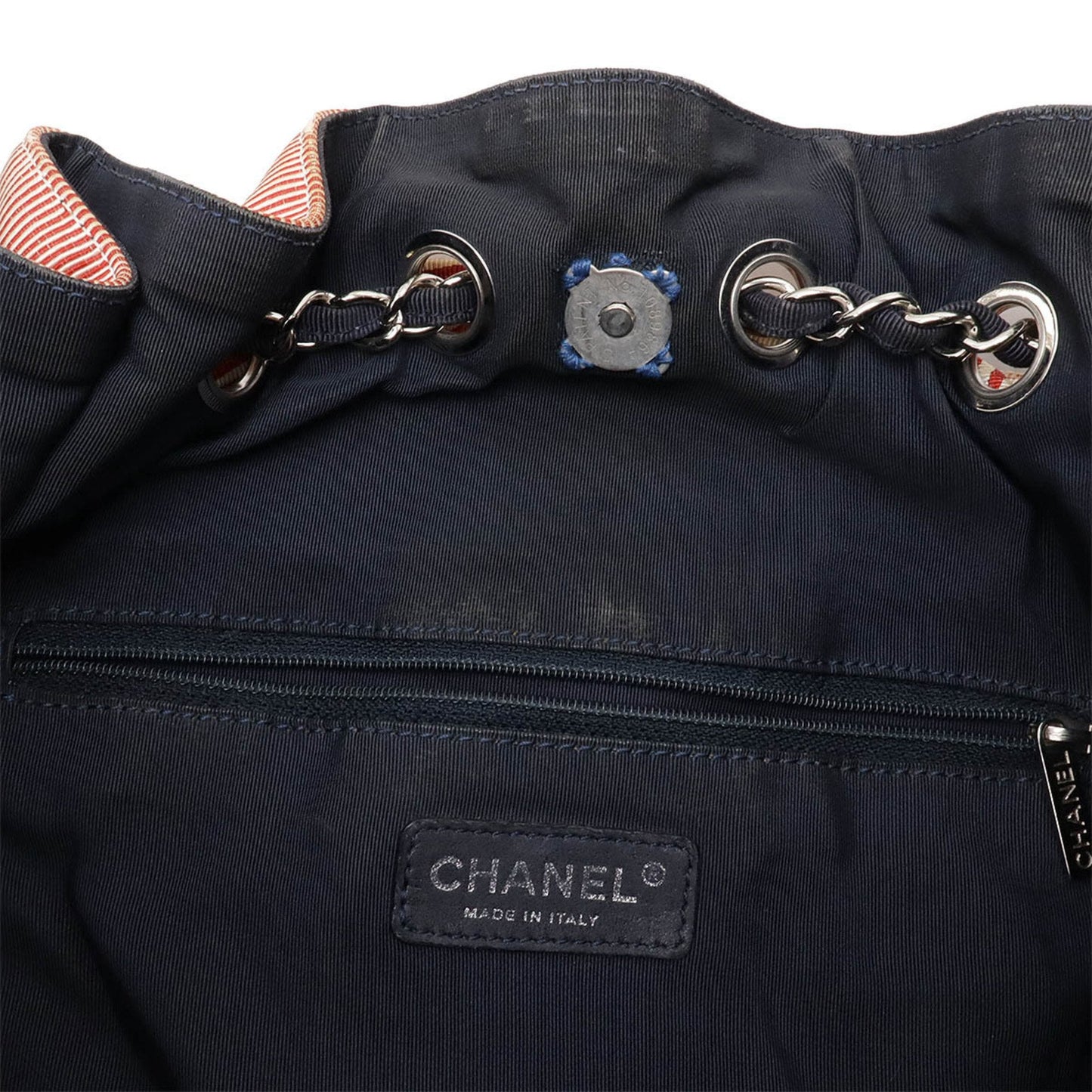 Chanel Sac Cabas en denim bleu