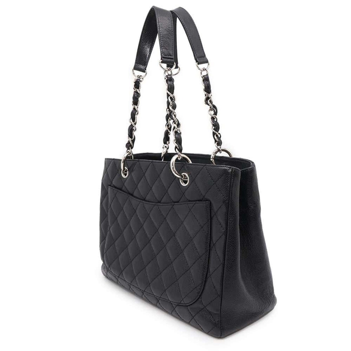 Chanel Sac GST en cuir caviar noir